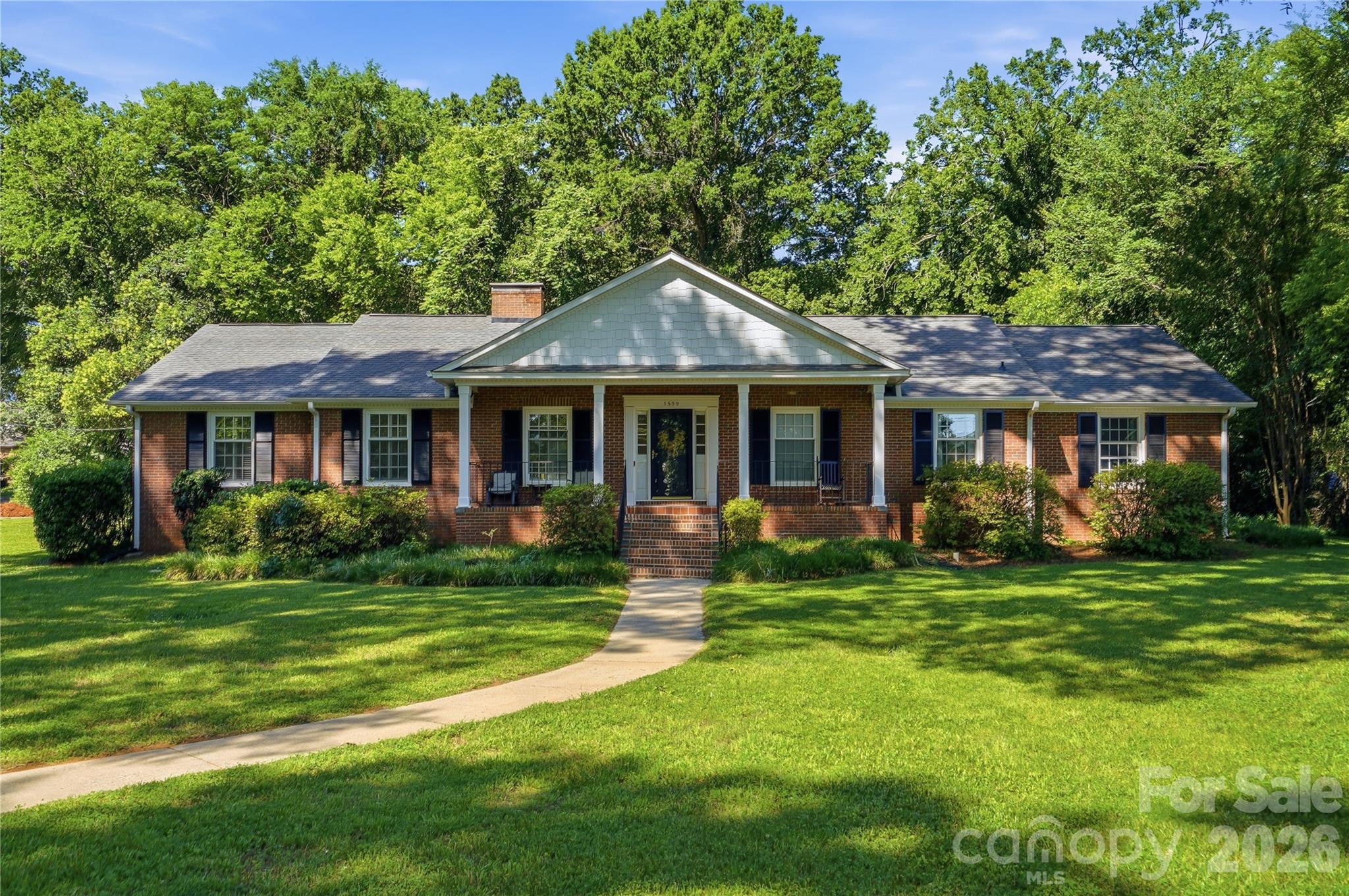 Beautiful One Story Ranch Home in a desirable neighborhood. Enjoy the large yard with mature trees. This home has been updated with new vinyl flooring and paint through out. The home features a large family room and a den with 2 cozy fireplaces, built-in shelving in the family room. Formal dining room and living room with shutters on the windows. Spacious Kitchen and breakfast room with additional cabinets. New double wall oven installed may 2026.
Large primary bedroom with updated master bath. 3 additional bedroom with 1 full bath and 2 half baths. All kitchen appliances plus washer and dryer are included. Enjoy the outdoors with a large back yard to entertain. Price increase based on tax records showing 2600 when measured home is 3000 square ft.