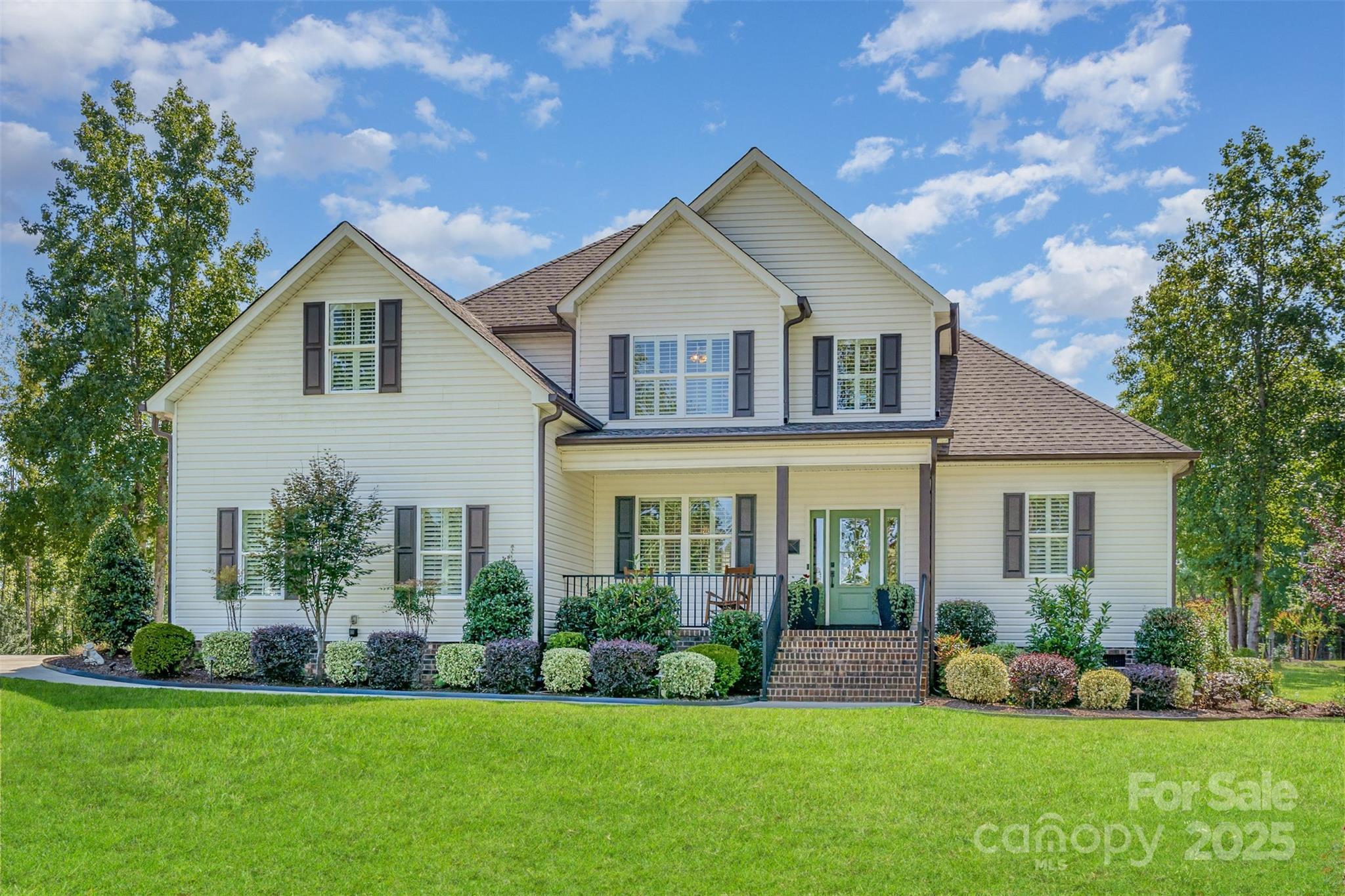 3613 Safe Harbor Lane sits on a large 1.03 acre corner lot with 2754 sqft of living area, comes with 4 bedrooms, 4 full bathrooms, an office, and a large bonus room! This custom-built home checks all of the boxes and is priced competitively for Sanders Landing in Clover!

This home features a semi-open floor plan with hardwood floors throughout the main level and second level hallway. The first primary suite is on the main floor and has a walk-in closet, bathroom with tile floor, tile shower, and separate vanities with granite countertops. There is also a guest bedroom on the main level on the opposite side of the house with access to another full bathroom. (This is one of the few homes in Sanders Landing with 4 full baths) 

The kitchen opens to the living area and has a gas cooktop, an island with granite countertops, and white shaker-style soft close cabinets. The spacious living room features a gas fireplace, with a separate dining area close by for entertaining. Crown molding is prominent in the main areas of the home, with plantation shutters throughout and carpet in all bedrooms. 

The second level has an additional primary suite with a full bath, along with one other bedroom, one additional full bath, an office, and a large family/bonus room. Outside, we have extensive custom landscaping, a large covered back deck, and a storage shed for lawn equipment and other tools. 

Please reach out to listing agent Andrew Farley if interested in this property. We know what buyers want and are ready to deliver! Schedule your tour now! You'll be glad you picked this one!