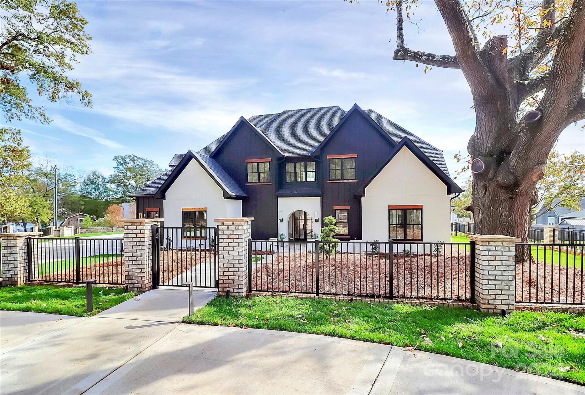 New construction in Point Largo on Nantz Rd! Circle drive for guests & owners entrance w/ private electric gate. Drive w/ add. rear entrance, modern vortex gas lanterns & uplighting featuring this sprawling estate. 3 car garage, wood garage doors & epoxy flooring. No expense spared! 7.5in white oak flooring, designer lighting, & gourmet kitchen. Custom cabinetry, waterfall edge island, matching backsplash, Wolf range, wall oven, microwave, & subzero fridge. Scullery w/ Cafe fridge, prep sink & wine fridge. Open floor plan, family room w/ modern fireplace, & primary on main. En suite large soaking tub & dream walkthrough shower. Custom shelving & gold finishes in closet & connecting hall to laundry. 2nd story w/ 2nd laundry, 4 beds, 4 baths, media room w/ bev cooler & cabinetry, & office. Storage galore! Internet & speakers. Private fenced yard outdoor fireplace, built in grill, fridge, fire pit, salt water pool, tanning ledge & hot tub! Sod & irrigation. Call this sanctuary home today!