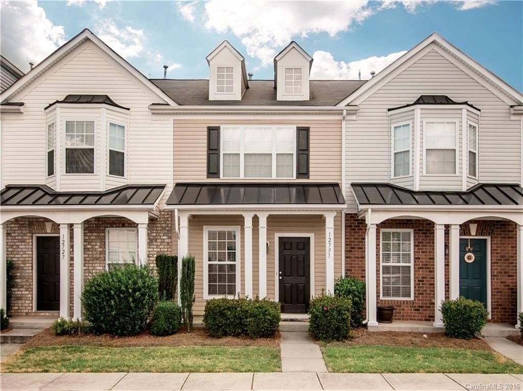Beautiful Steele Creek townhome for sale. Conveniently located in Calloway Glen neighborhood, minutes from I77/485, walking distance to Rivergate shopping. Home features gorgeous 5inch Hickory distressed hardwoods on main. Kitchen features upgraded cherry cabinetry and black appliances. Refrigerator stays. Upgraded fixtures and moldings thru home. Dual Master bedrooms upstairs. Rear patio and fenced yard. Home privately situated at back of community, no other homes/buildings directly behind lot.