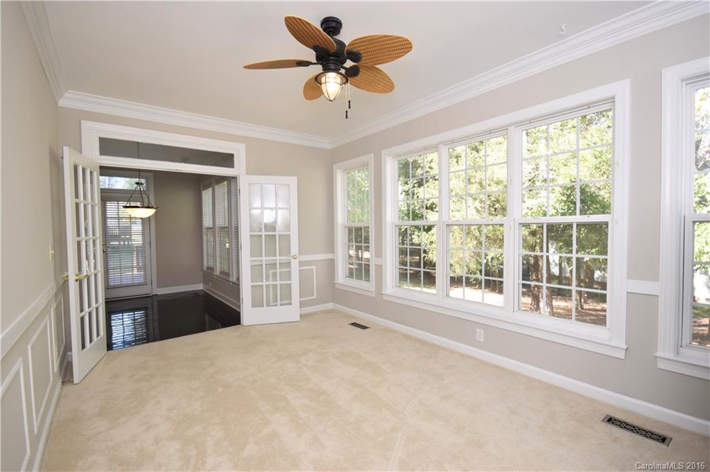 Freshly painted throughout, this home features a great open floor plan with a two-story foyer, formal LR, DR, office and a sunroom.  The dramatic two-story great room opens to the breakfast roon & updated kitchen. Two separate staircases lead to the second floor where you will find a large master suite w/ walk-in closet, jetted tub, separate shower & linen closet. 3 secondary BR's & laundry on the second fl. Walk to Starbucks, Trader Joes and more. Quick access to 85, 485. AT&T Fiber coming.