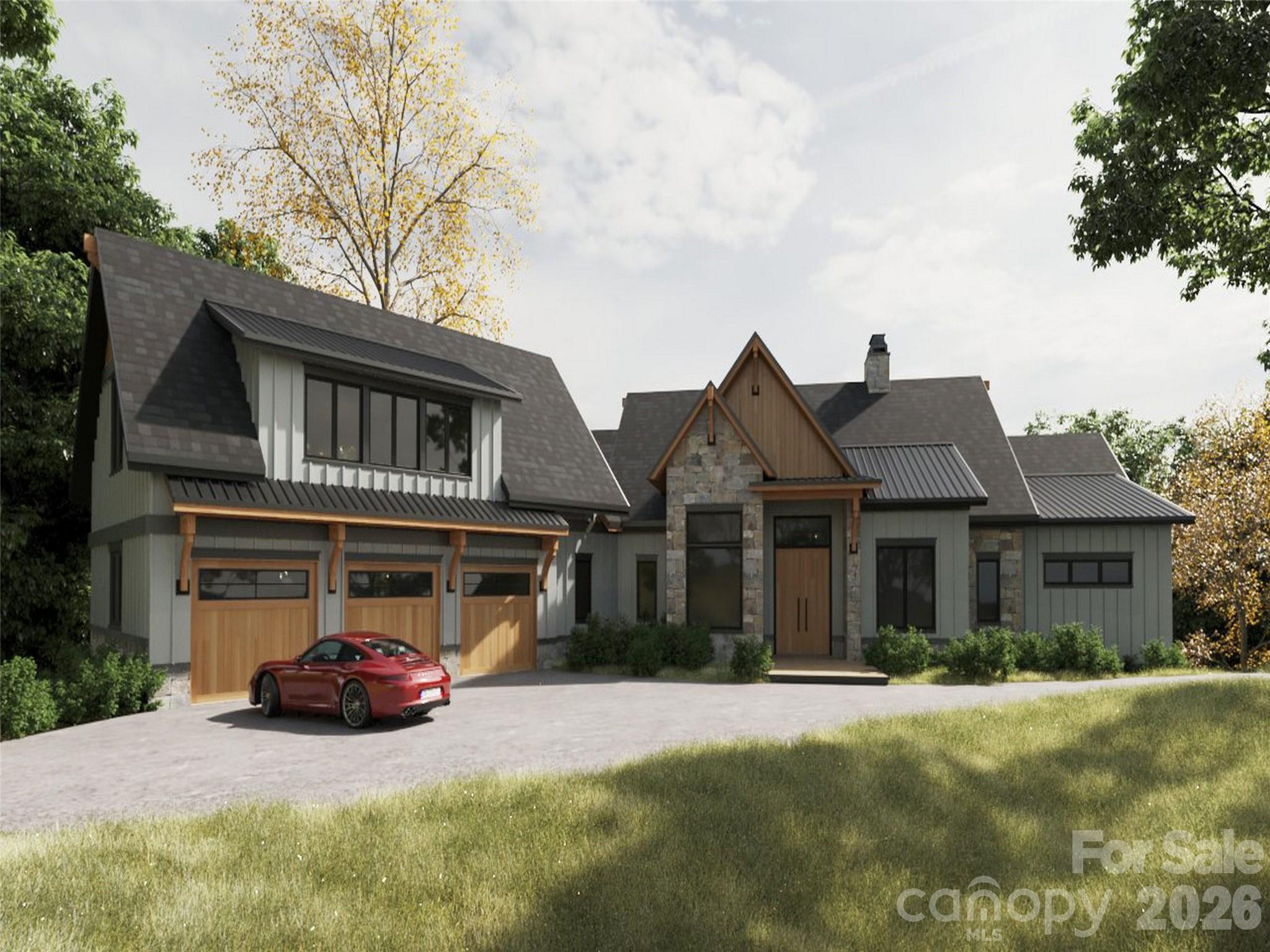 Discover an exceptional custom home opportunity in The Cliffs at Walnut Cove - a modern mountain retreat designed by Design Elite Architecture and to be built by Parade of Homes award-winning builder Herrington Homes. Set on a private homesite along Blackthorne Lane, the proposed residence will offer over 5,000 square feet with 4 bedrooms, 4.5 baths, and refined indoor and outdoor living spaces. The open main level is designed to feature expansive glass walls and provide a seamless flow between the great room, dining area, and gourmet kitchen. The terrace level is planned for entertaining with a recreation room and three guest suites. Multiple terraces and space for an outdoor kitchen will provide the ultimate outdoor oasis. An expansive three-car garage and professional landscaping will complete the design. Located just minutes from the Jack Nicklaus Signature Golf Course, Wellness Center, and scenic hiking trails, this residence promises the highest level of craftsmanship designed for both elegance and ease.