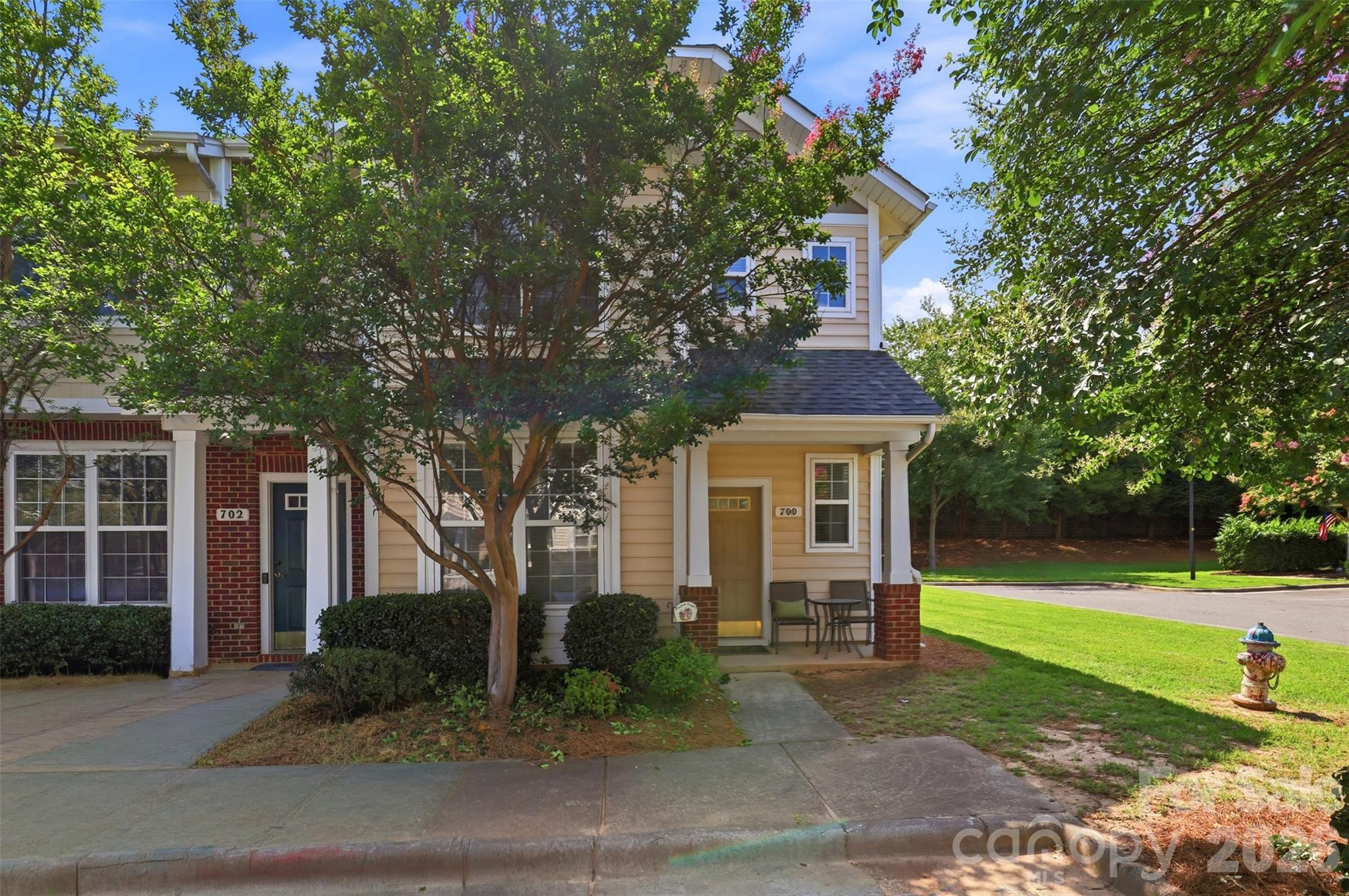Welcome home to this adorable end-unit townhome in the heart of Fort Mill! This move-in ready gem features fresh interior paint, beautiful LVP flooring, and numerous updates, including an updated HVAC system and water heater for added peace of mind. The inviting floor plan offers comfortable living spaces filled with natural light, making it the perfect place to call home. Enjoy the added privacy of an end-unit location while being conveniently close to shopping, dining, and everything Fort Mill has to offer. Located in an area served by highly rated schools, this cute and well-maintained home is a fantastic opportunity!