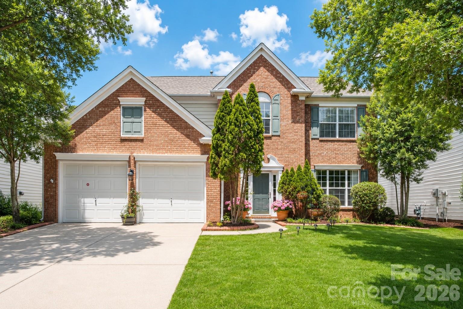 Beautifully maintained 4-bedroom, 2.5-bath home in the highly sought-after Weston Glen community.  Located in a top-rated school district and just a short walk to both the middle and high schools. Designed for today’s lifestyle, the open-concept floor plan seamlessly connects the kitchen, dining area, and great room, creating the perfect space for entertaining and everyday living.  Upstairs, the spacious primary suite features vaulted ceilings, a ceiling fan, and large windows that fill the room with natural light. The luxurious ensuite bath offers a relaxing retreat with a garden tub, separate shower, dual vanities, and a large walk-in closet. Three additional bedrooms and a full bath provide plenty of space for family, guests, or a home office.  Step outside to the beautiful covered back porch with a tiled floor overlooking a spacious, flat backyard—perfect for outdoor dining, entertaining, play, or simply relaxing. Every spring, the front yard bursts into bloom with beautiful tulips, adding exceptional curb appeal.  Roof 2011, gas water heater 2021, gutter covers 2021.  Weston Glen residents enjoy outstanding community amenities, including a swimming pool, clubhouse, playground, and a welcoming, family- and dog-friendly atmosphere. Ideally located just minutes from Ballantyne, Blakeney, Waverly, StoneCrest, and I-485.  You will enjoy convenient access to premier shopping, dining, fitness centers, medical facilities, and all the everyday conveniences South Charlotte has to offer.  Must see!