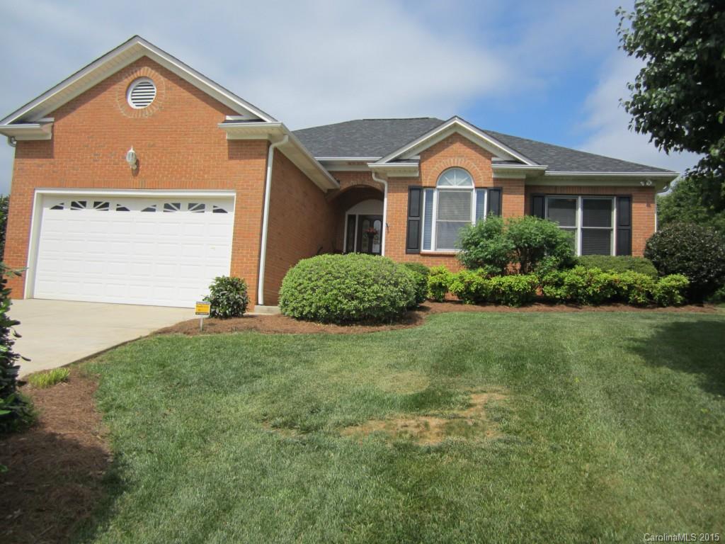 Well maintained brick ranch in the Creekside neighborhood offering 3 BRs/2BAs, large eat-in kitchen, cathedral ceiling in living room with marble surround, gas log fireplace, screened porch and private patio.  Mature trees and landscaping with full irrigation system.