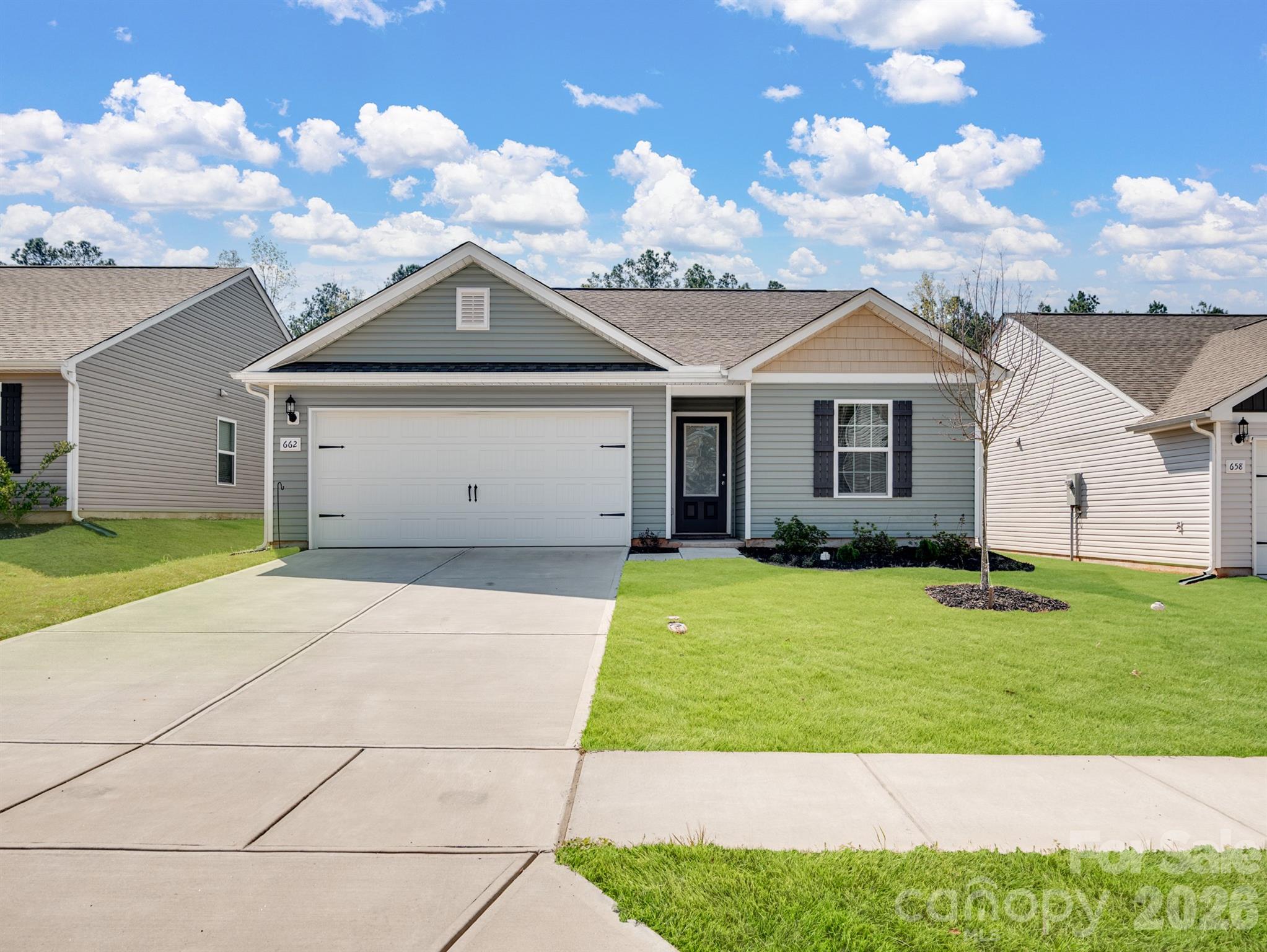 "Back on the Market, No Fault of the Seller, Buyer's Financing Fell Through." Motivated Seller, Bring All Offers!  This Beautiful, Better Than New, 3BR, 2BA, Move In Ready Ranch Home in Knights Bridge features a Great Open Floorplan, Fenced Backyard and Much More!  The kitchen offers granite counters, white cabinets, stainless steel appliances, a pantry & luxury vinyl plank flooring.  This wonderful split floorplan offers a number of upgrades, to include the SS refrigerator, washer & dryer, 2" blinds, ceiling fans in the primary bedroom & living room, 6' vinyl privacy fence in the backyard!  The owners suite features vaulted ceilings w/granite counters in the BA & a large walk-in closet!  Just off I-77, Centrally located between Charlotte and Columbia and a short drive to the new Scout Motors Plant in Blythewood, short drive to Lake Wateree State Park & just minutes to restaurants & shopping!