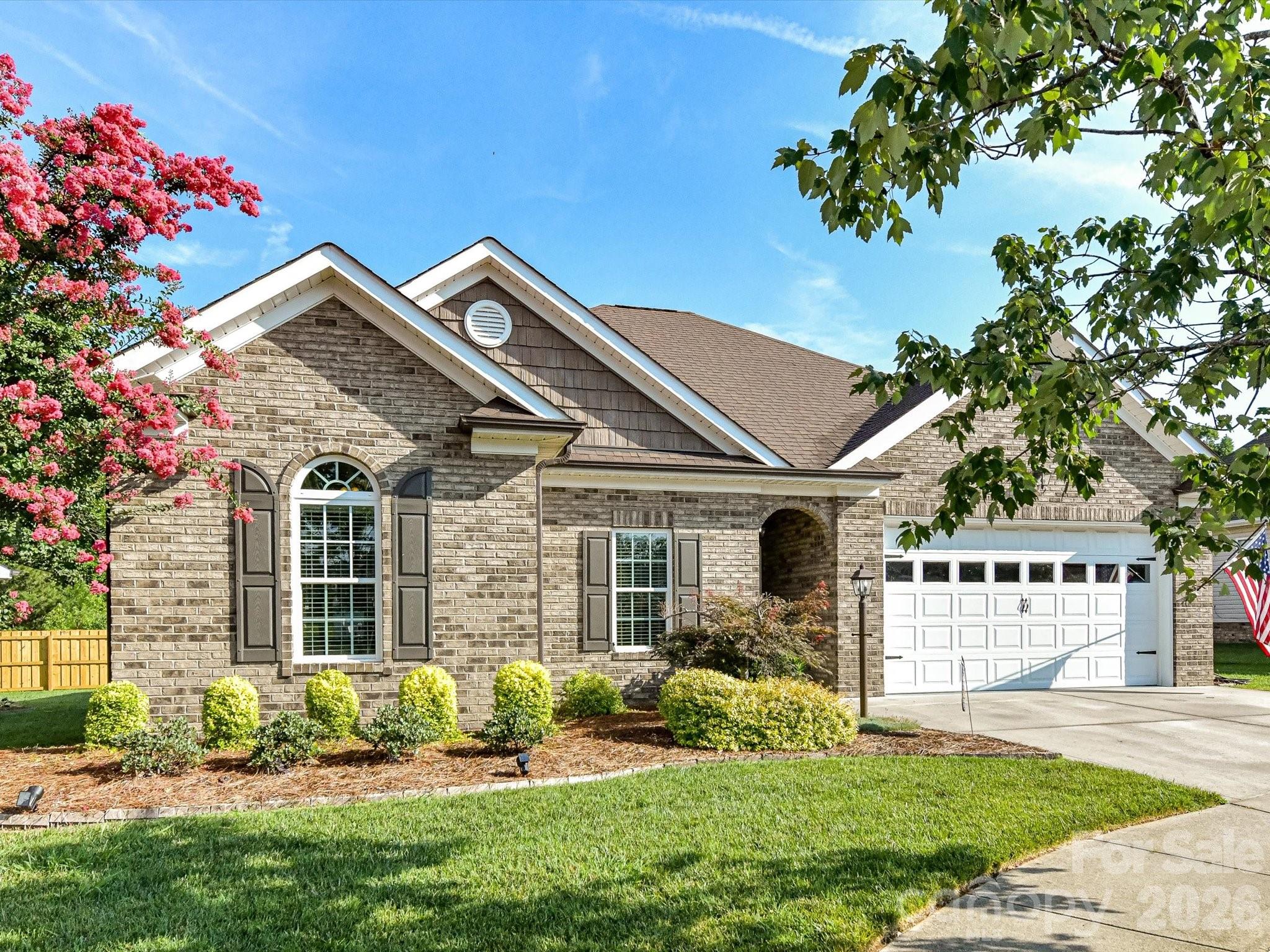 Beautiful custom-built full brick home (2015) nestled on a quiet cul-de-sac lot in a desirable neighborhood with sidewalks and street lighting—plus NO HOA! This well-maintained 3-bedroom, 2-bath home offers an open and inviting floor plan designed for comfortable living and easy entertaining.
The spacious family room features a vaulted ceiling, cozy fireplace, and custom built-ins, flowing seamlessly into the large kitchen. You’ll love the kitchen’s oversized island, granite countertops, tile backsplash, and walk-in pantry—perfect for both everyday living and hosting. A dedicated laundry room adds convenience, along with the attached 2-car garage which is currently set-up as a "Man-cave".
The generously sized primary suite boasts a tray ceiling and a private en-suite bath with a shower, creating a relaxing retreat. Secondary bedrooms are spacious and share a well-appointed hall bath.
Step outside to enjoy the patio and with a rear fence offering privacy, along with a custom brick-front outbuilding wired with electricity for additional storage or workspace. Behind the property, the parcel of land is zoned “greenway,” providing added privacy and a natural backdrop.
DURING THE WEEK, PLEASE TRY TO GIVE 24 HOUR NOTICE FOR SHOWINGS!! Owners work from home, so need time to adjust their location. If showing appointment needed without 24 hour notice, call the LA - will try to coordinate and accomodate. WEEKENDS, JUST NEED 1 HOUR NOTICE.....
Additional highlights include access to Spectrum and AT&T Fiber internet options. This home combines quality construction, thoughtful design, and a peaceful setting – don’t miss this exceptional opportunity!
