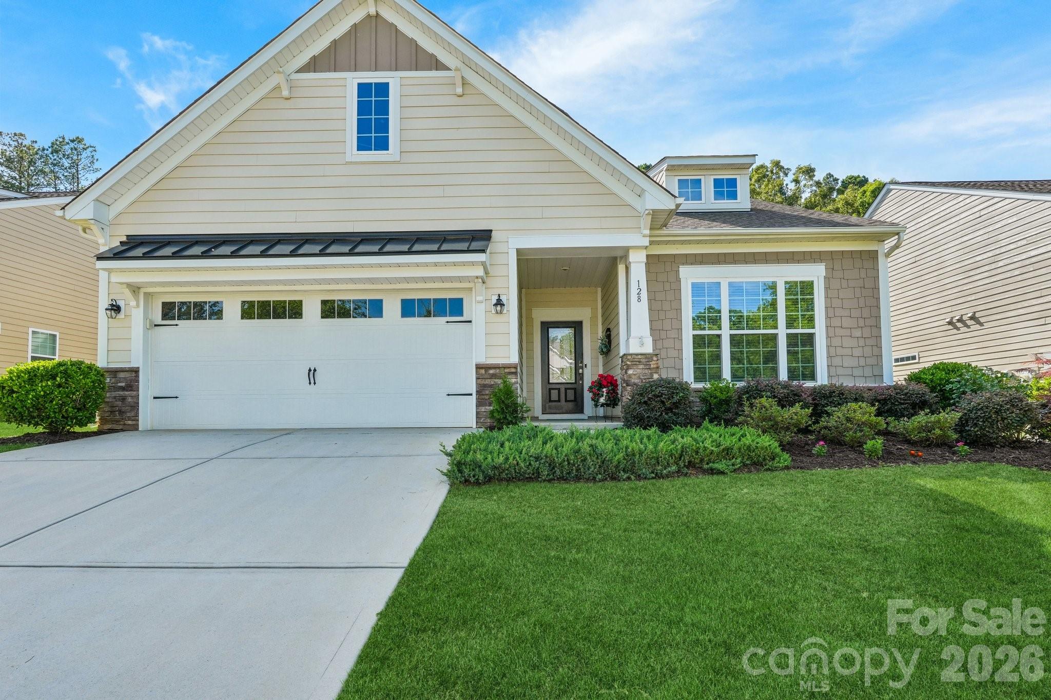 Get ready to live your best life in this stunning one-level home, tucked right into an amazingly vibrant 55+ community! Whether you love hosting epic get-togethers or just kicking back in style, this bright, open-concept beauty is packed with premium upgrades and ready for you.

Here’s a sneak peek at what makes it so special:

A Kitchen Made for Entertaining: We’re talking top-tier finishes, endless cabinet space, and an oversized granite island that practically begs for a charcuterie board and good conversation. (Yes, the stainless steel appliances are included!)

Your Personal Oasis: The Owner’s Retreat is a true sanctuary. Treat yourself to the spa-inspired bathroom,    appreciate the large walk-in closet, or curl up in the cozy reading nook before stepping right out onto your private screened-in porch.

Room for Everything: With two additional bedrooms, a second full bath, and a cute powder room, you have endless options. Set up the ultimate home office, a quiet library, or a welcoming guest wing!

Dine & Unwind: Host your next dinner party in a gorgeous, sunlit dining room complete with elegant wainscoting. Then, wind down outside on the paver patio surrounded by lush, mature trees.

Plus, you can say goodbye to yard work— front and rear lawn maintenance is covered! That means more time to enjoy the incredible, resort-style perks:

Splash & Relax: A heated pool with dedicated lap lanes (open May 1 – Oct 31) and beautiful spaces to mingle.

Get Creative: Tap into your inner artist at the Community Cabins, featuring studios for pottery, art, and textiles, plus a library and a billiards/game room.

Stay Active: Break a sweat in the fully equipped gym or yoga studio, hit the pickleball and tennis courts, or let your furry best friend run wild in the large dog park.

Lake Life Calling: Located right on Mountain Island Lake, you’ll love exploring the scenic trails. And keep an eye out for the upcoming marina, complete with boat slips and a watercraft launch!