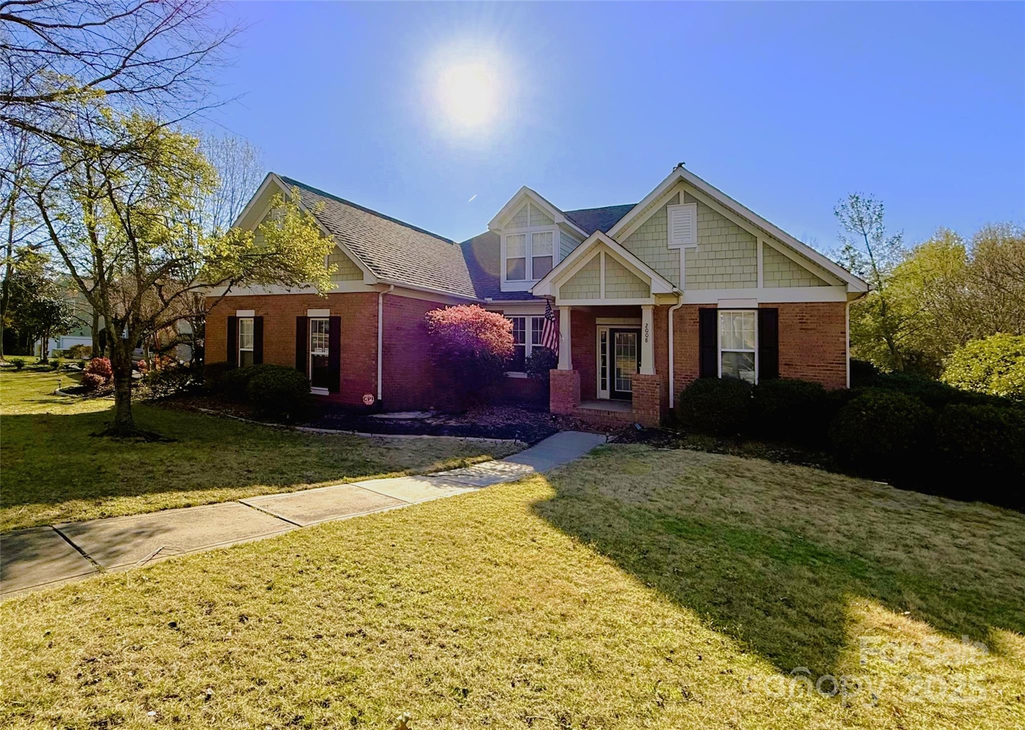 Stunning All-Brick Corner Lot in Private Emerald Pines! Welcome to this gorgeous Tega Cay Peninsula home in the sought-after Lake Shore community! This all-brick beauty features a split bedroom layout with a convenient Jack & Jill bath and a luxurious primary suite with a garden tub, shower, and walk-in closet. Spacious Side-Load Garage – Larger than standard for extra storage! Bonus Room with Barn Door – Perfect for a playroom, office, or guest space. Private Backyard Oasis – Covered back porch, stamped concrete patio, and fenced yard! Storage Galore – Attic storage, garage storage, and pull-down stairs. Modern Upgrades – Main HVAC system (new Aug 2023) + solar panels = lower utility costs! Walk to the community pool, the beach, and the elementary school. Enjoy many wonderful amenities with a Tega Cay Membership. Hop in your golf cart or drive to nearby shopping and dining. This is the best of peninsula living—don’t miss it!