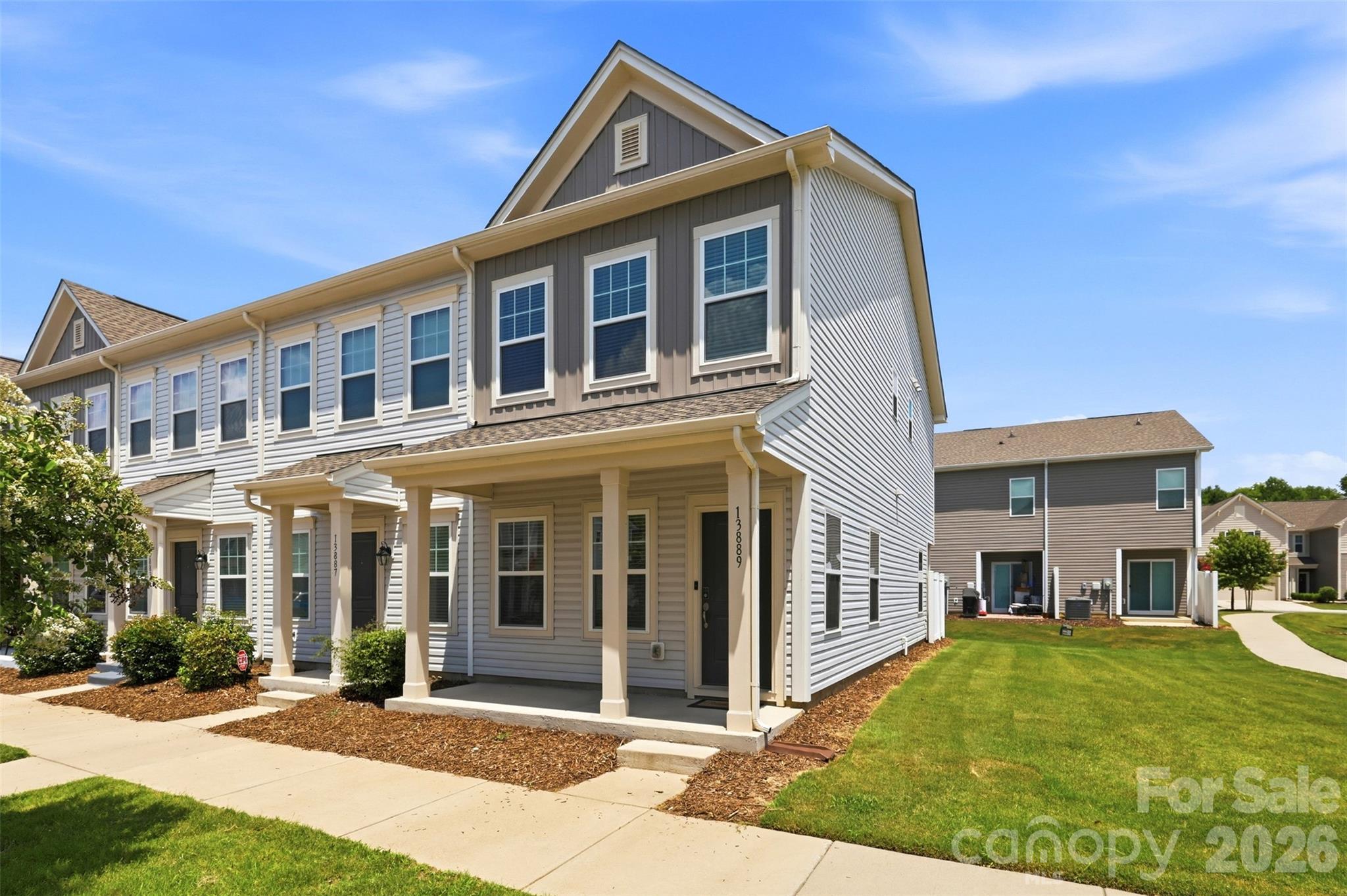 Beautifully maintained end-unit townhome in the sought-after Wyntree community! With a spacious layout designed for today’s lifestyle, this home features two bedrooms with vaulted ceilings, two full bathrooms, and a convenient main-level half bath. Both bedrooms offer private en-suite bathrooms, with the primary suite featuring a walk-in closet and a large walk-in shower—creating the perfect private retreat.

The bright, open-concept main level is ideal for both relaxing and entertaining, offering a spacious living area, dedicated dining space, and a stylish kitchen complete with granite countertops, a large center island, stainless steel appliances, and a deep single-basin sink. Enjoy your morning coffee on the covered front porch or unwind on the covered rear patio, with the added convenience of an outdoor storage closet.

Experience the ease of low-maintenance living with HOA services that include lawn care and mulching. The home also includes two assigned parking spaces directly in front, along with ample guest parking nearby.

Outdoor recreation is just minutes away at the 143-acre Rob Wallace Park, where you’ll find scenic walking and biking trails, fishing, playgrounds, athletic fields, and easy access to Morrow Mountain. This home offers the perfect combination of comfort, convenience, and an exceptional location at an exceptional price.
