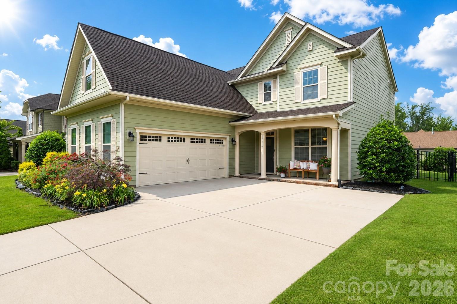 Welcome to this beautifully maintained home that defines comfort, style, and functionality. From the moment you arrive, you'll be impressed by the charming curb appeal, manicured landscaping, and inviting covered front porch.

Inside, the open-concept floor plan offers spacious living areas filled with natural light, luxury-style flooring, and neutral finishes throughout. The large family room flows seamlessly into the kitchen and formal dining area, creating the perfect space for everyday living and entertaining. Generously sized bedrooms, and a luxurious primary suite featuring a spa-like bath with dual vanities, a soaking tub, separate shower, and oversized walk-in closet.
Step outside to enjoy your private backyard retreat. The beautifully landscaped, fenced yard offers plenty of room to relax, play, or entertain, while the expansive patio provides the ideal setting for outdoor gatherings, morning coffee, or evening sunsets. Enjoy the perfect blend of convenience and recreation with close proximity to Charlotte Douglas International Airport, McDowell Nature Center & Preserve, Charlotte Premium Outlets, Lake Wylie, and a wide variety of restaurants and entertainment.
This move-in-ready home offers elegance, space, and outdoor living.