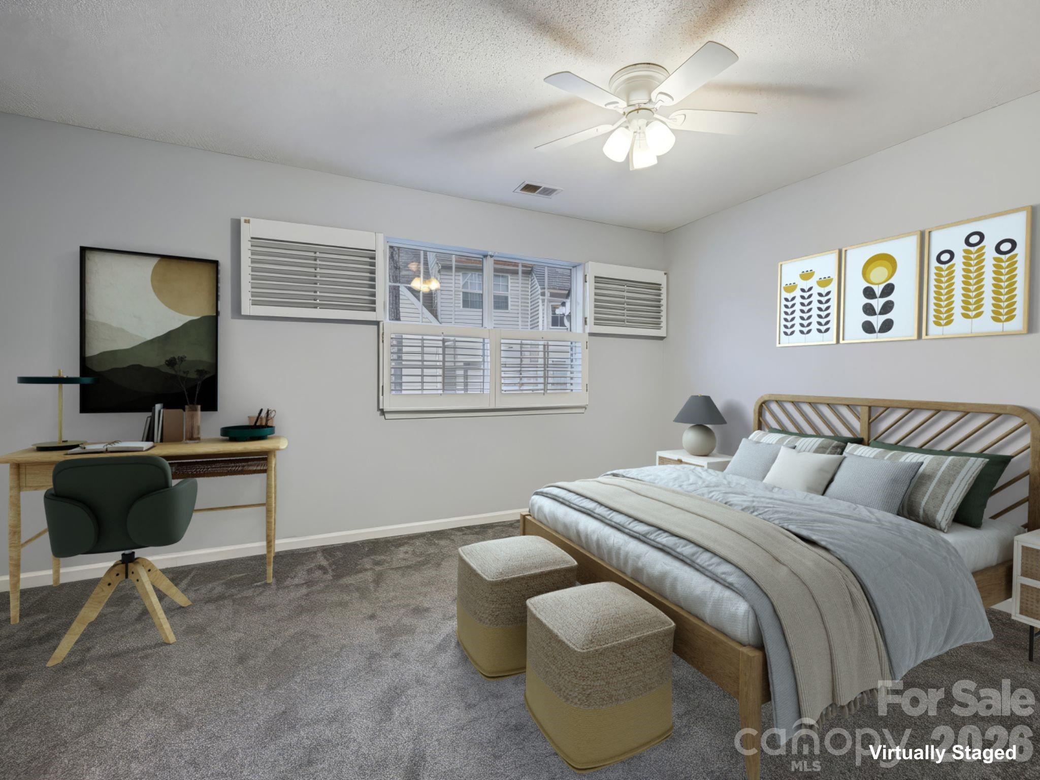 Seller offering up to 4 months of HOA dues paid with an acceptable offer giving you over $900 in savings at closing.

Even better this home qualifies for up to $10,000 in forgivable down payment and closing cost assistance, helping reduce upfront costs and making homeownership even more accessible.

Move in ready townhome in Charlotte offering a smart, affordable path to homeownership. Located in Prescott Village, this 2 bedroom, 2.5 bath home features two primary suites, each with a private bath and walk in closet, ideal for roommates, guests, or flexible living.

The open concept main level includes LVP flooring, recessed lighting, and a seamless flow from kitchen to dining to living. Stainless steel appliances, plus refrigerator, washer, and dryer all convey.

Enjoy upstairs laundry, ample storage, ceiling fans throughout, and a private rear patio with natural privacy. Attached one car garage with interior access.

HOA covers roof, exterior maintenance, lawn care, water, and trash pickup, offering true low maintenance living. Community pool and direct access to Mallard Creek Greenway.

Conveniently located near UNC Charlotte, Northlake Mall, I 77, and I 85. Investors welcome, no rental cap at time of listing buyer to verify.

Great opportunity for first time buyers, downsizers, or anyone looking for value in today’s market.
