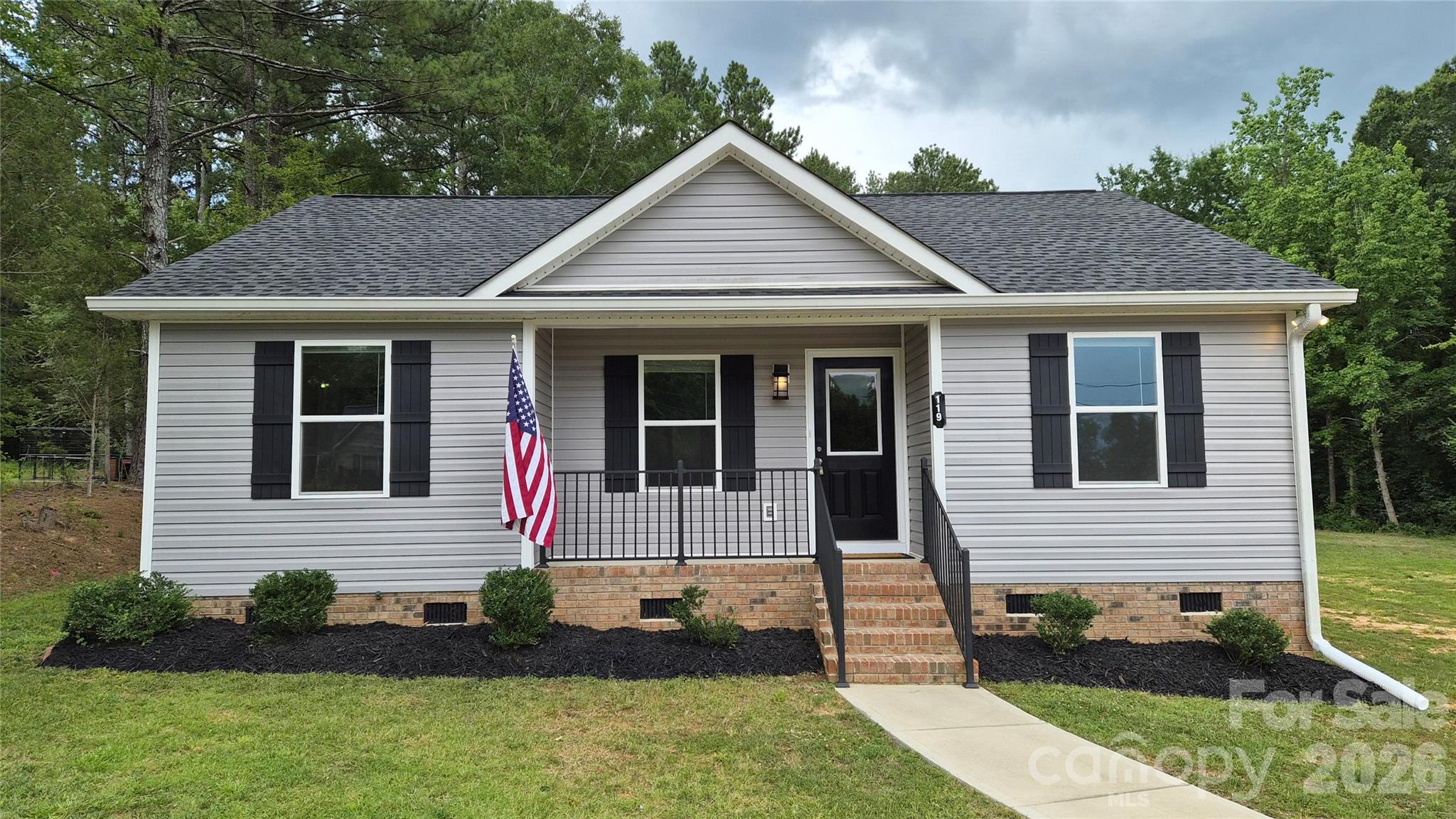 Like new home built in 2023 with fresh paint and carpet.  Features include a spacious screened porch, a split-bedroom floorplan, a walk-in closet in the primary bedroom, and a large, 0.62 acre lot.