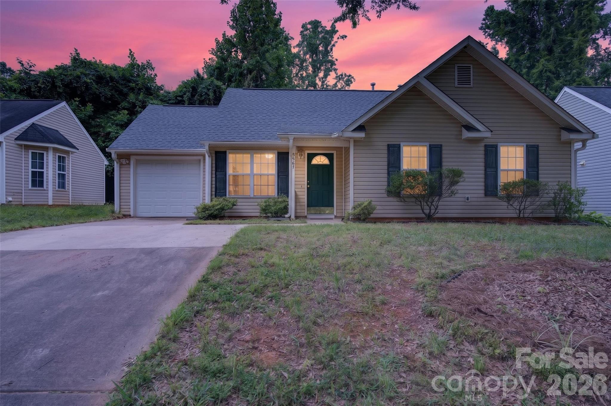 Charming 3 bed, 2 bath home in North Charlotte. Conveniently located within 10-15 minutes from the University area, NoDa, Uptown, and CLT airport. This home has been well cared for by the original owner. In need of a few updates to make it your own. The home has a new roof with architectural shingles in 2026, new gas fireplace logs, and a very nice private and landscaped backyard. Refrigerator, washer and dryer can all convey. Don't miss this excellent opportunity.