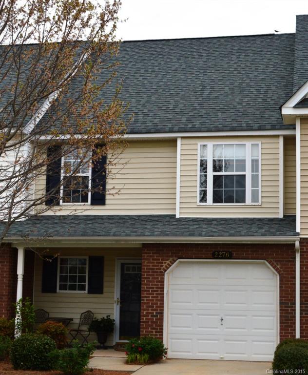 Minutes from I485 you will find this home very convenient to shopping and services at the community entrance and nearby Ballantyne. Attached garage, private en-suite baths and walk-in closets for both bedrooms and an enclosed patio are some of this home's features. The outside air conditioning unit was replaced and roof re-shingled in 2012. Stainless refridgerator included. Additional millwork added by owner. HOA dues include yard and exterior building maintenance and use of the community pool.
