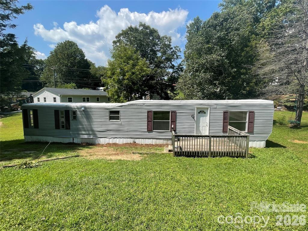 Are you looking for your first home or a rental property close to downtown Marion? Well you may have just found it! This property is a 2 bed, 1 bath, recently renovated Mobile home with a new central air system that is just a short distance to town. This property is also a short distance to the Marion Rail trails. Being only .6 miles from downtown Marion and only 36 miles from asheville, it is very conveniently located. This property comes with trash services provided by the city. Listing agent is owner. Property will not qualify for financing.