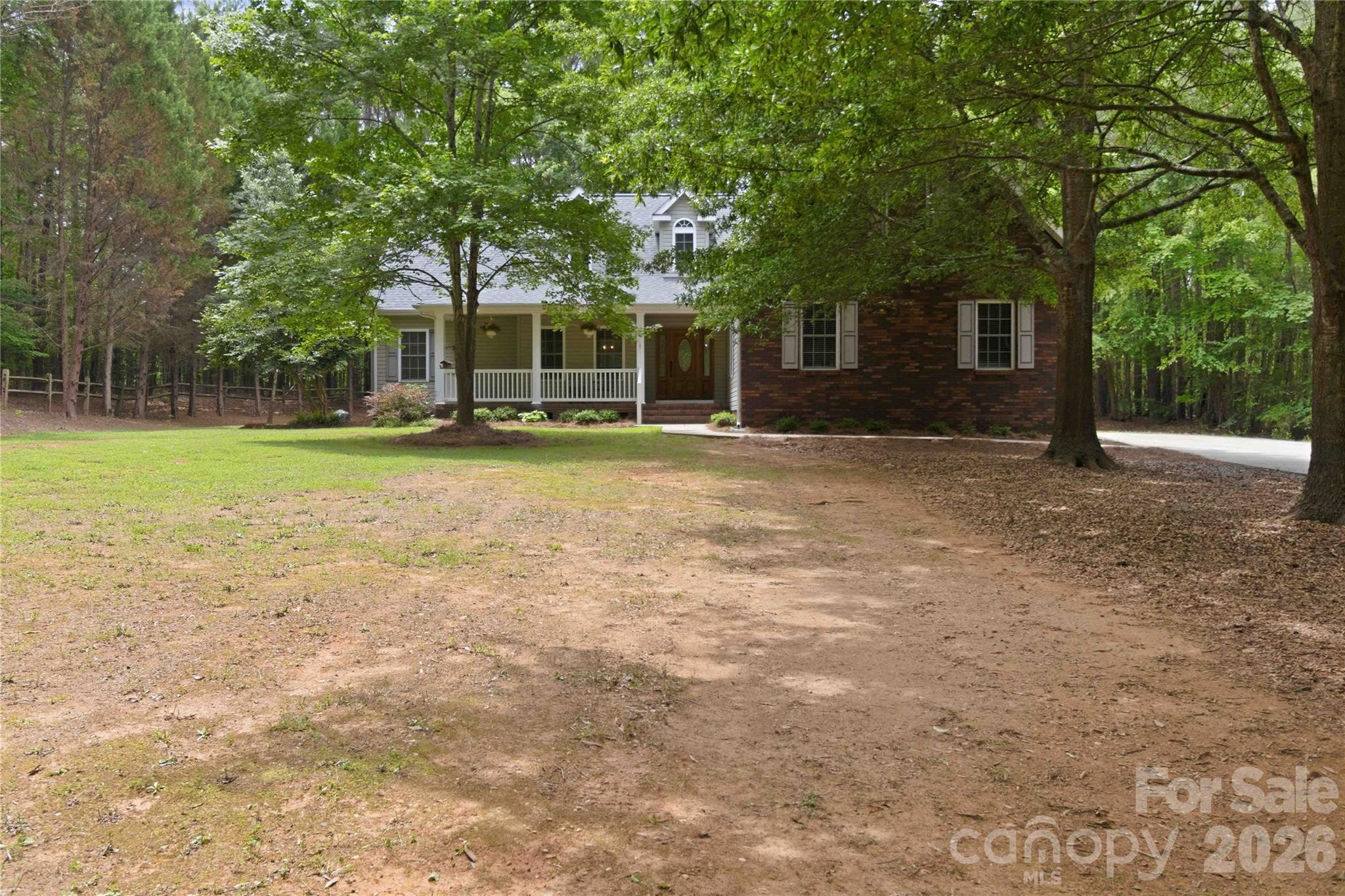 Discover Versatile and Comfortable Living in this Beautiful Maintained 1.5 Story Home Perfectly Nestled on a 1.18 Acre Lot. The Open, Split-Bedroom Floor Pan on the Main Level is Ideal for Gathering and Entertaining.   The Main Living areas Include Gleaming Hardwood Flooring,Moldings, a Breakfast Nook, Formal Dining and Airy 9-foot Ceilings. Chefs will Appreciate the Kitchen's Plentiful Granite Countertops, a Pantry and Gas Stove. The Primary Suite Features a Trey Ceiling and a Dedicated Sitting Area that can Function as a Convenient Home Office or Nursery. The Primary Bath Ensures Relaxation with a Separate Shower and a Soaking Tub, Complemented by Dual Vanities. A Key Feature is the Upstairs Bonus Room with a Closet and a Full Bath—a Highly Flexible Space ready to be a 4th Bedroom, Playroom or a Spacious Man Cave. Enjoy Outdoor Living with the Privacy of the the Fenced Backyard and on the Expansive Oversized Deck.  Plenty of Storage with the 2-Car Garage and Outdoor Storage Building.  Roof Was Replace in 2026, Newer HVAC & Well Bladder. Well/Septic for Lower Utility Cost. Clover School District. This Home is sure to meet all Your New Home Needs!