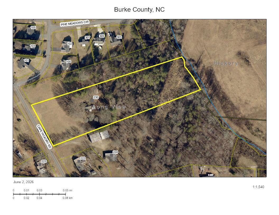 Rare opportunity to purchase two adjoining level parcels equaling 5.65 acres on desirable Cape Hickory Road location approximately ½ mile from Main Avenue in Longview.  Large portion on Cape Hickory Road is cleared and rear consisting of some beautiful mature hardwoods.  Whether you're looking for a private home site, investment opportunity or future development potential, this property offers flexibility and room to create your vision.  A beautiful setting with ample space for a new build while maintaining convenient access to nearby amenities, schools and major roadways.  Small portion of SE section of property consist of Duke Energy easement.  Due to the condition of the home on the property access is unavailable and transferred to buyer at “no value” at closing.  Consult with agent or planning and zoning in regard to intended use.