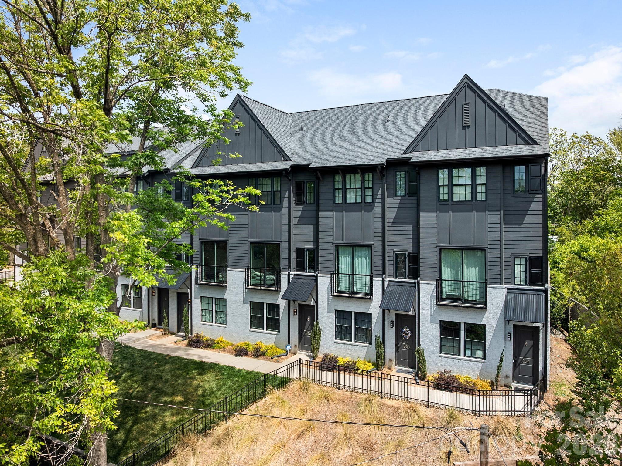 Welcome to 226 Sutton Park, a lovely newer construction townhome in Cotswold. Enter through a gated courtyard that offers added privacy and charm. Inside, you’ll find a bright, inviting kitchen featuring an oversized window, ample white cabinetry, stainless steel appliances, quartz countertops, and a spacious walk-in pantry.

The main level also includes a dining area, powder room, and a comfortable living room with sliding doors opening to a Juliet balcony.

Upstairs, the primary suite offers a generous layout with an en-suite bath featuring a double vanity and large shower. A secondary bedroom is also well-sized and includes its own en-suite bath with a tub/shower combination.

The top floor boasts a versatile bonus room—perfect for a home office or flex space—along with an outdoor terrace.

Additional highlights include a tandem two-car garage. Ideally located just minutes from Cotswold Shopping Center, SouthPark, and Uptown. Per builder, they are anticipating adding 6 additional parking spots for complex during construction of phase 2. Buyer may qualify for up to $5,000 towards closing cost with grant from PNC. Please ask agent for information.