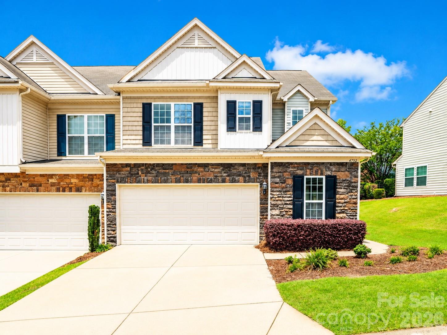 Welcome to this beautifully updated end-unit townhome in the highly sought-after Park South Station community! Offering 2,059 square feet, this spacious home features 3 bedrooms, 2.5 bathrooms, a 2-car garage, and a 2-car driveway—a rare and desirable combination.

As an end unit, the home enjoys additional windows that fill the interior with abundant natural light, creating a bright and inviting atmosphere throughout. The open-concept floor plan is enhanced by high ceilings, elegant crown molding, and a desirable sunroom and private office on the main level, providing flexible living and work-from-home space.

Recent updates include new luxury vinyl plank flooring throughout the main level and on all staircases, along with hardwood flooring throughout the second floor—no carpet anywhere. The spacious primary suite features two walk-in closets and a beautifully appointed ensuite bathroom with a large tiled walk-in shower.

Located in the prestigious gated Park South Station community in South Charlotte, residents enjoy exceptional amenities including a clubhouse, fitness center, swimming pool, playground, dog park, and scenic walking trails.

Conveniently located just 5 minutes from the Light Rail Station and SouthPark Mall, this home is surrounded by countless restaurants, shopping centers, entertainment, and fitness options. With easy access to major highways and only 15 minutes to Uptown Charlotte, this location offers the perfect combination of comfort, convenience, and lifestyle.