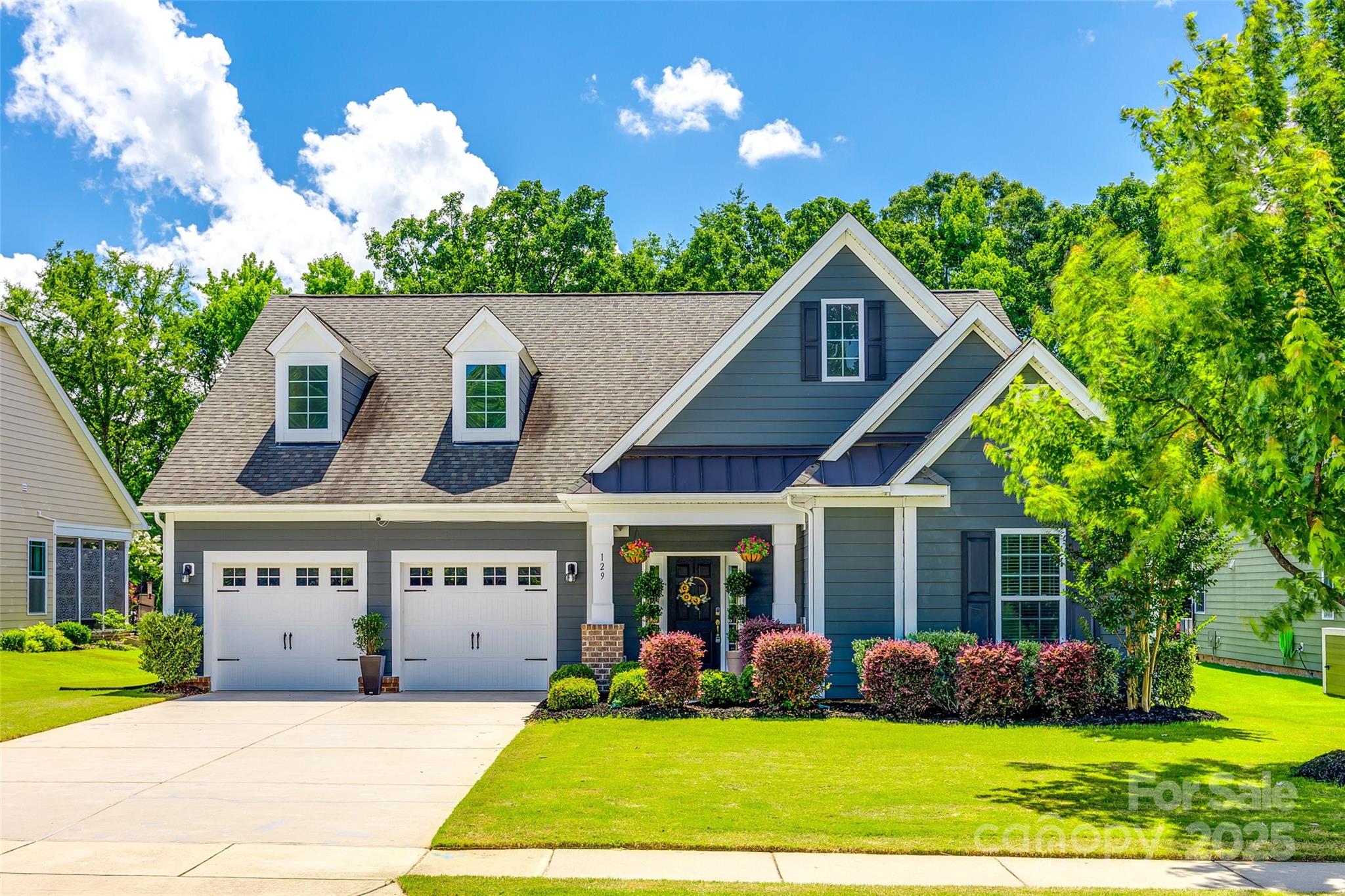 Welcome to Hawks Creek Subdivision.  This move in ready 3 bedroom, 3 full bathroom home sits on a desirable flat lot with a beautiful sunroom and a paver patio.  The main level features the primary bedroom with a soaking tub and walk in closet.  The additional guest bedroom with a full bathroom makes this perfect for family members to enjoy.  The open floor plan hosts a large living room with gas fireplace leading into the kitchen with granite countertops ,stainless steel appliances, gas range and a large island perfect for entertaining.   On the second floor you will find a bonus room, a full bathroom and the third bedroom.  Energy efficient solar panels have been installed and are paid off.  This home is part of the award winning Fort Mill school district, conveniently located to I-77 right off Gold Hill Road and only 20 minutes to the airport.