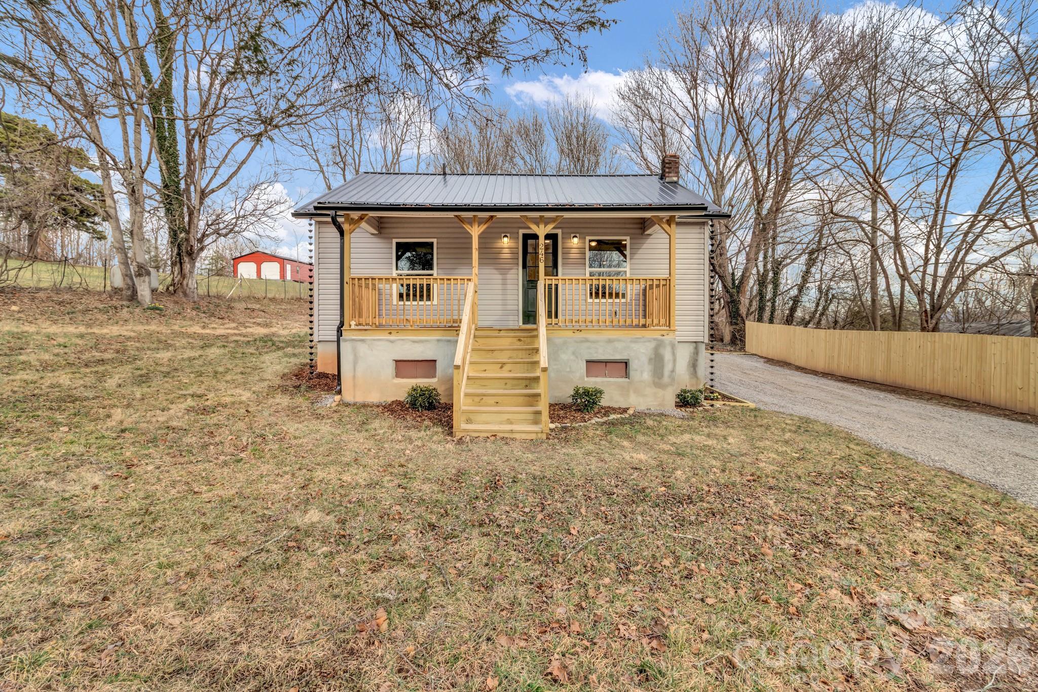 Completely renovated and full of charm, this adorable country cottage is move-in ready and beautifully updated from top to bottom. Every major system has been replaced, offering peace of mind for years to come — including a brand-new roof, new siding, new window, new doors, new HVAC system, new hot water heater, all new electrical, and all new plumbing. Extensive insulation has been added throughout the home — including all interior and exterior walls, attic, and basement — along with a newly installed vapor barrier, creating improved comfort and efficiency. Inside, the original hardwood floors have been beautifully refinished, blending timeless character with modern updates. The spacious, open-concept kitchen flows seamlessly into the living room, creating an inviting space for everyday living and entertaining. The fully renovated bathroom features all new fixtures and finishes. The fireplace adds charming ambiance (non-operational). Enjoy quiet mornings on the beautiful covered front porch large, mostly level half-acre lot. A storage building provides additional flexibility for tools or hobbies. Adjacent to picturesque pastoral property, the setting offers peaceful country views while still being just minutes to downtown Marion and offering easy access to the interstate. A rare opportunity to own a fully renovated cottage in a serene yet convenient location — this one is truly a charmer. Owner is licensed real estate agent.