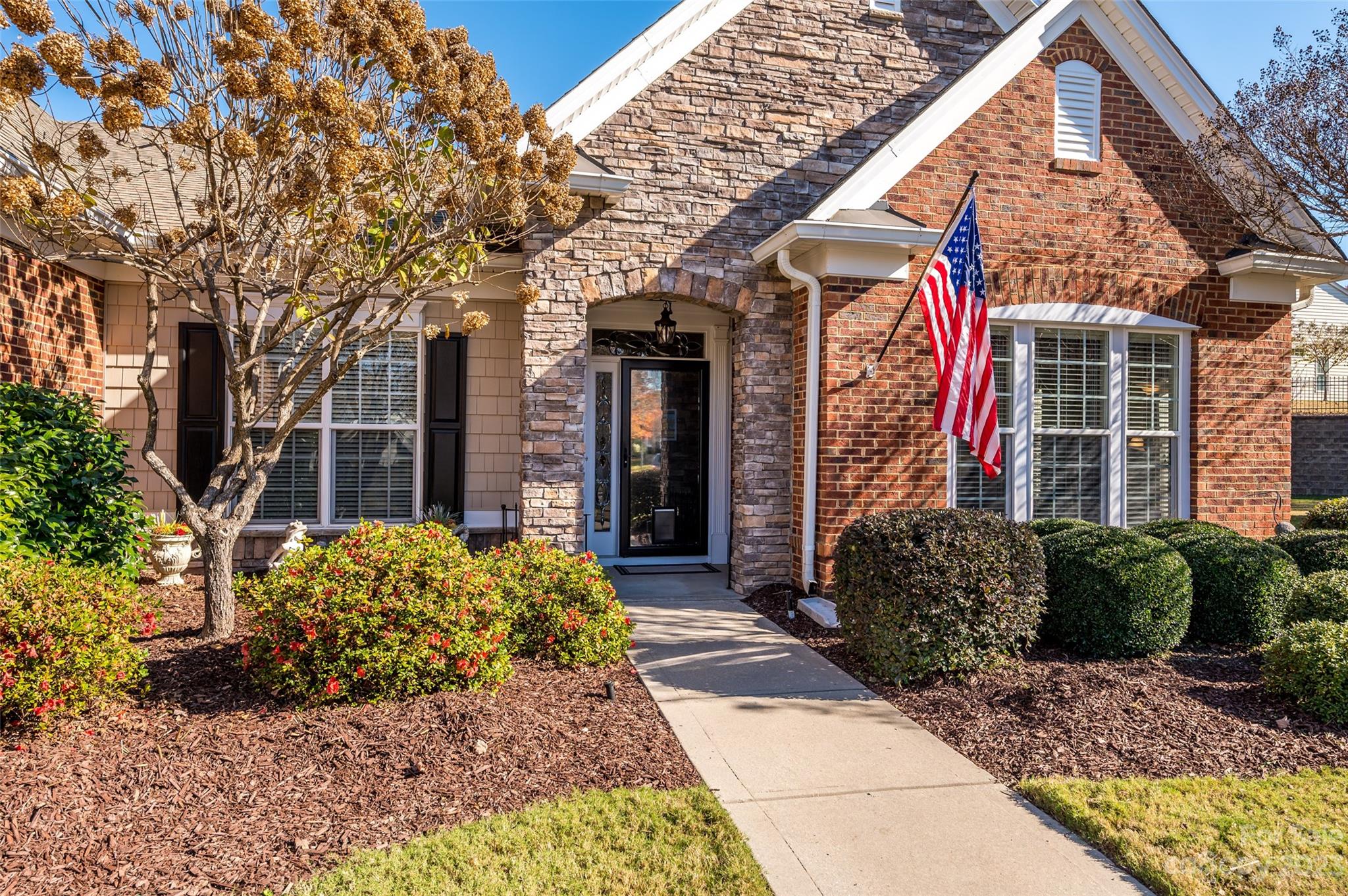 This elegant Chestnut Garden home sits on one of the largest manors homesites on a private cul-de-sac in Sun City (.31 acres)! It’s a prime location within walking distance of the resort-style amenity center. Open 3 Bedroom 2 Bathroom floor plan with a radiant 4-season room addition, plus a formal dining room w/ wainscoting and office. Primary Bathroom /Shower has been upgraded featuring a custom walk-in shower. The third bedroom has a custom desk, and display cabinet built-in Murphy bed--great flex area for hobbies or as an additional bedroom. A large patio with extensive landscaping & irrigation system provides the perfect outdoor oasis and makes this a one-of-a-kind lot. 55+ Active Adult Community.