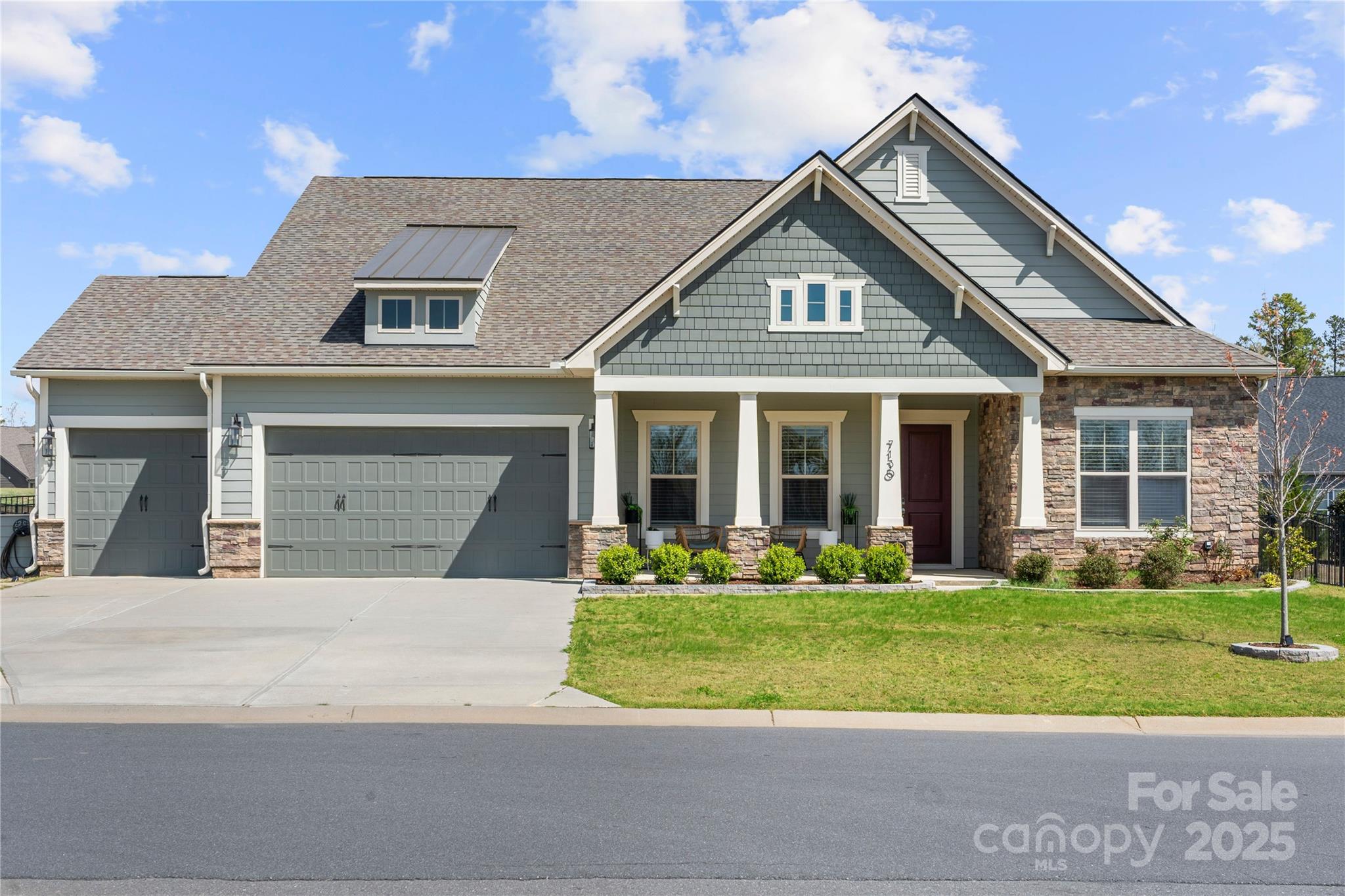 $20,000 price reduction! Stunning modern ranch home on a corner lot offers luxury & comfort w/13-foot ceilings open floor plan, filled w/natural light.Walking into home you will see directly to back of home a newly completed, custom gazebo perfect for relaxation & entertaining.Gourmet kitchen features 42” cabinets,gas cook top,tile back splash,solid surface counter tops.There are numerous engineered floors through the first floor except for two of the three bedrooms.The over sized primary en suite serves as a private retreat w/ its own architectural features. The primary bathroom features separate sinks over sized walk-in shower w/ floor-to-ceiling tile. Access to the laundry room without leaving the primary bedrooms. 1 bedroom offers engineered floors for a lifestyle, w/ its private bathroom having a zero-entry shower. The upper level offers a versatile loft w/ a full bath.Fenced yard provides additional space for relaxation or play. The 3 car garage offers plenty of space