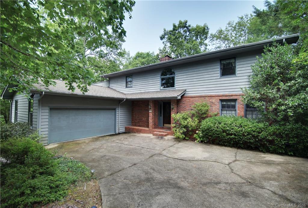 Very affordable home located on the 17th green of Apple Valley Golf Course of Rumbling Bald Resort on Lake Lure.  Almost one level acre offering lots of outdoor possibilities.  Master suite has pretty bath with private deck.  Lower level with family room, rec room, fireplace and wet bar.  Large great room and kitchen with sunroom and roomy deck.  Lots of potential in this spacious and secluded golf course home.