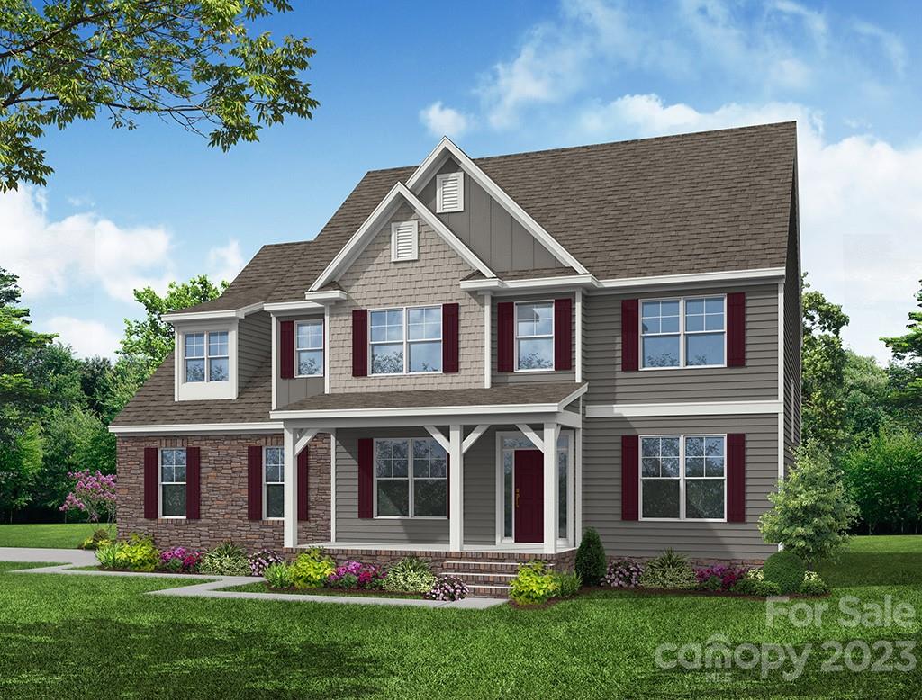 Proud to be named 2023 Builder of the Year! NEW luxury home in Huntersville! This beautiful 5-bedroom/4 bath Roanoke plan boasts over 3,700 SF. The main level includes a guest suite with a full bath, a spacious kitchen, dining room with tray ceiling, family room with a fireplace that features a mantel and shiplap accent wall, sunroom and a study with French doors. The kitchen features stainless appliances, farmhouse sink, upgraded white cabinetry and quartz counters. The second floor has 4 bedrooms including the primary suite, as well as a spacious loft. Other extras include composite stair treads, metal stair balusters, soft close doors and drawers, and more. Enjoy the outdoors on the 6x12 deck. Ask about the SMART HOME features included in this home. Community amenities include a pool, cabana, and playground. Onsite New Home Specialist can provide guidance regarding estimated completion dates, however, any dates provided are subject to change.