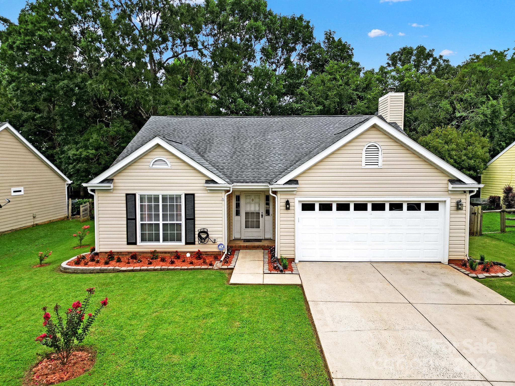 Welcome to this beautifully updated and well-kept 3-bedroom, 2-bath ranch home, perfectly situated in a prime location near Rivergate Shopping Center and Carowinds Amusement Park. Featuring an open floor plan, the charming residence boasts fresh paint, granite countertops, wood laminated floors, and new appliances. The spacious living area is complemented by 9-foot ceilings, enhancing the airy feel of the home. The huge sun porch offers versatile potential, easily convertible into heated living space for year-round enjoyment. The master suite includes a separate bath and shower along with a walk-in closet, providing comfort and convenience. Additionally, a 120-square foot shed offers extra storage space. With its close proximity to the highway, this home endures easy access to all the amenities you need. Don't miss the opportunity to own this gem in a fantastic location.