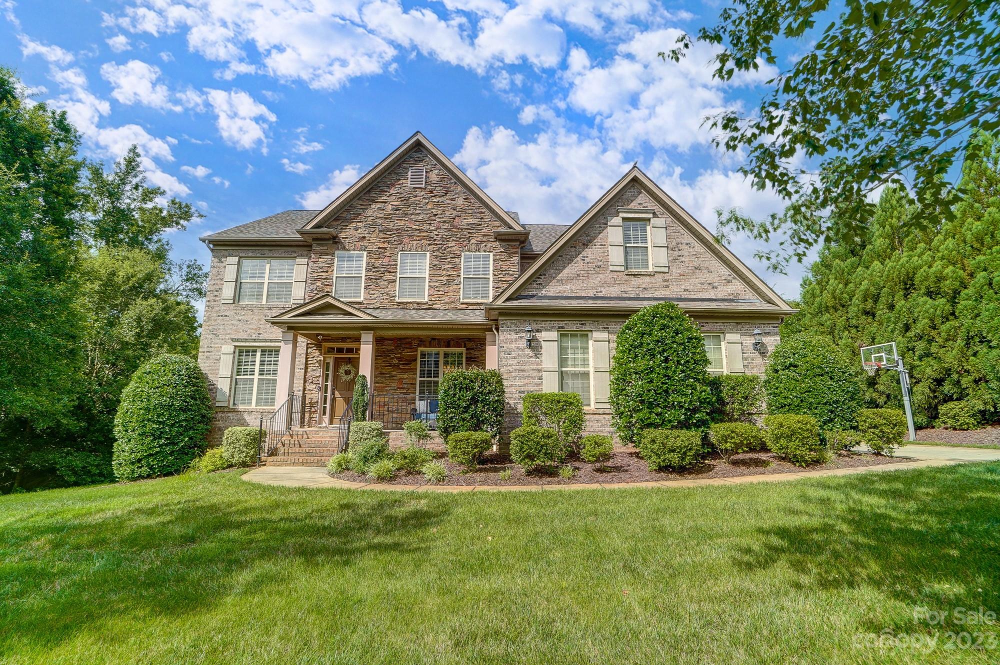 Gorgeous brick home with an incredible outdoor living area. Open floor plan with spacious kitchen, great room, study (with french doors) plus a den or playroom. All bedrooms upstairs. You will love the huge primary bedroom! Three season porch with EZE-Breeze windows, vaulted ceiling and large attached grilling deck. A great place to spend the afternoons. Walk to community playground, pool, picnic area and pond. Private yard backs to wooded area. House is in great condition and ready for new owners. Excellent schools! Easy access to interstate make any commute a breeze.