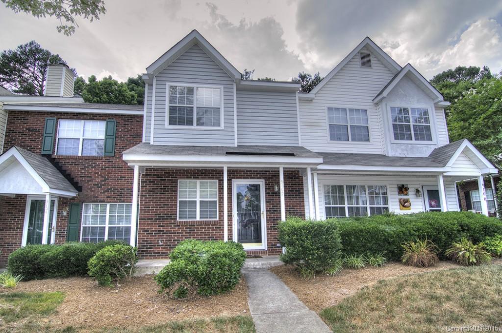 Great Price! Great Location! Excellent Condition! Don't miss this beautiful, turn-key townhome in North Charlotte!  Fresh Paint and Clean!  Easy maintenance laminate floors great you as you enter the foyer. Large Great Room has ceiling fan, dining area and breakfast bar. Two Master Bedrooms upstairs and the convenience of a laundry area. Spacious rooms and closets. From Great Room, walk out to deck, private greenspace, and storage closet. Close to major highways, shopping, restaurants, and UNCC.