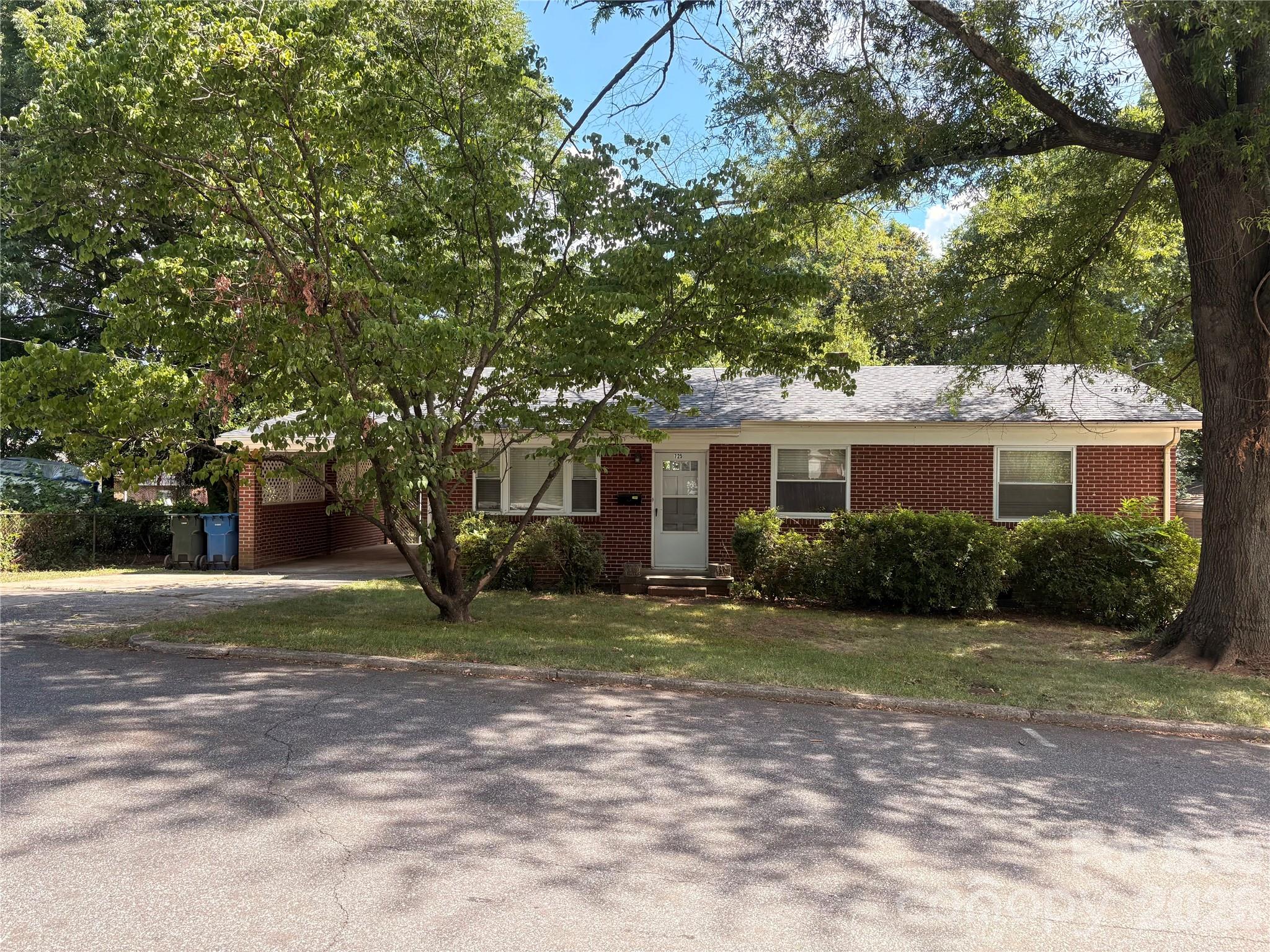 Welcome to the Classic 1950's Brick Ranch. This home has the potential of a great starter home or the beginnings of an extended vision. 
Hardwood floors throughout the Bedrooms and Shared Areas , White Cabinets in the Kitchen, a Carport for convenience and a spacious , Mature lawn build the foundation for a lovely future.  
The den could  be converted into a bedroom by accessing the second closet in the back right bedroom. {See floor plan in photographs for reference). Outside you'll find a fenced in back yard with a large concrete patio that is perfect for future celebrations. This Brick Ranch sits on .27 acres and is full of possibilities.  Please watch your step around the vacant Koi pond. SOLD AS-IS.