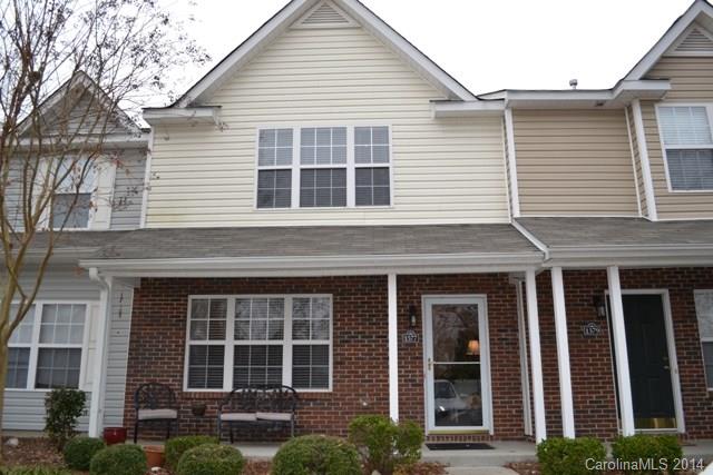 What an adorable townhome!  Spacious great room with electric fireplace that will remain.  Dining area, awesome kitchen with work island/sandwich bar.  Two large bedrooms with private baths.  Has a brand new roof! Neighborhood has pool and sidewalks.  Great access to I-77, shopping and restaurants.