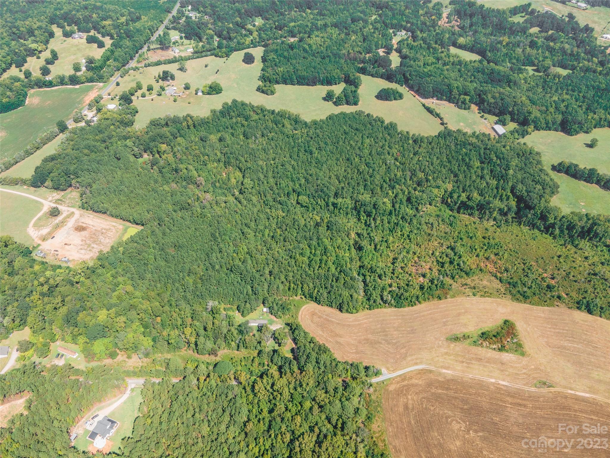 Over 11 acres of wooded land out in McConnells! Choose which trees to clear for maximum privacy and build your dream home in the country. Conveniently located 20 minutes from Rock Hill and 20 minutes from the interstate for proximity to the city without giving up a country setting. Enough acreage to keep farm animals too! The tongue & driveway to a mobile home located at 1725 Ginn Rd is located on this property. Easement needed upon closing.