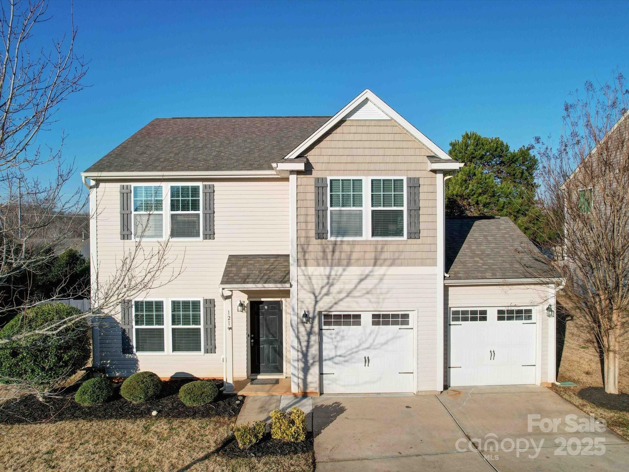 Welcome to your new home in the Hampshires. From the moment you enter you'll notice the spacious, open floor plan with gleaming hardwood floors and plenty of natural light. The living room flows seamlessly into the impressive dining and kitchen areas. Fantastic layout for entertaining! The kitchen boasts rich, dark cabinets and beautiful granite countertops. An office/flex space is conveniently located next to the kitchen. Upstairs you'll find a large loft and 3 nicely sized bedrooms. The primary bedroom is complete with an ensuite bath, dual vanities, a walk in shower and garden tub. The laundry room is ideally located on the upper level. Outside you'll find a fenced yard and patio ready for your table, chairs and grill or even a fire pit. New HVAC in 2025! Excellent, highly desired location, minutes to I-77, Lake Norman Hospital, Lowe's Corporate headquarters, shopping, and restaurants. Low Iredell county taxes and award winning Iredell county schools. Your new home awaits!