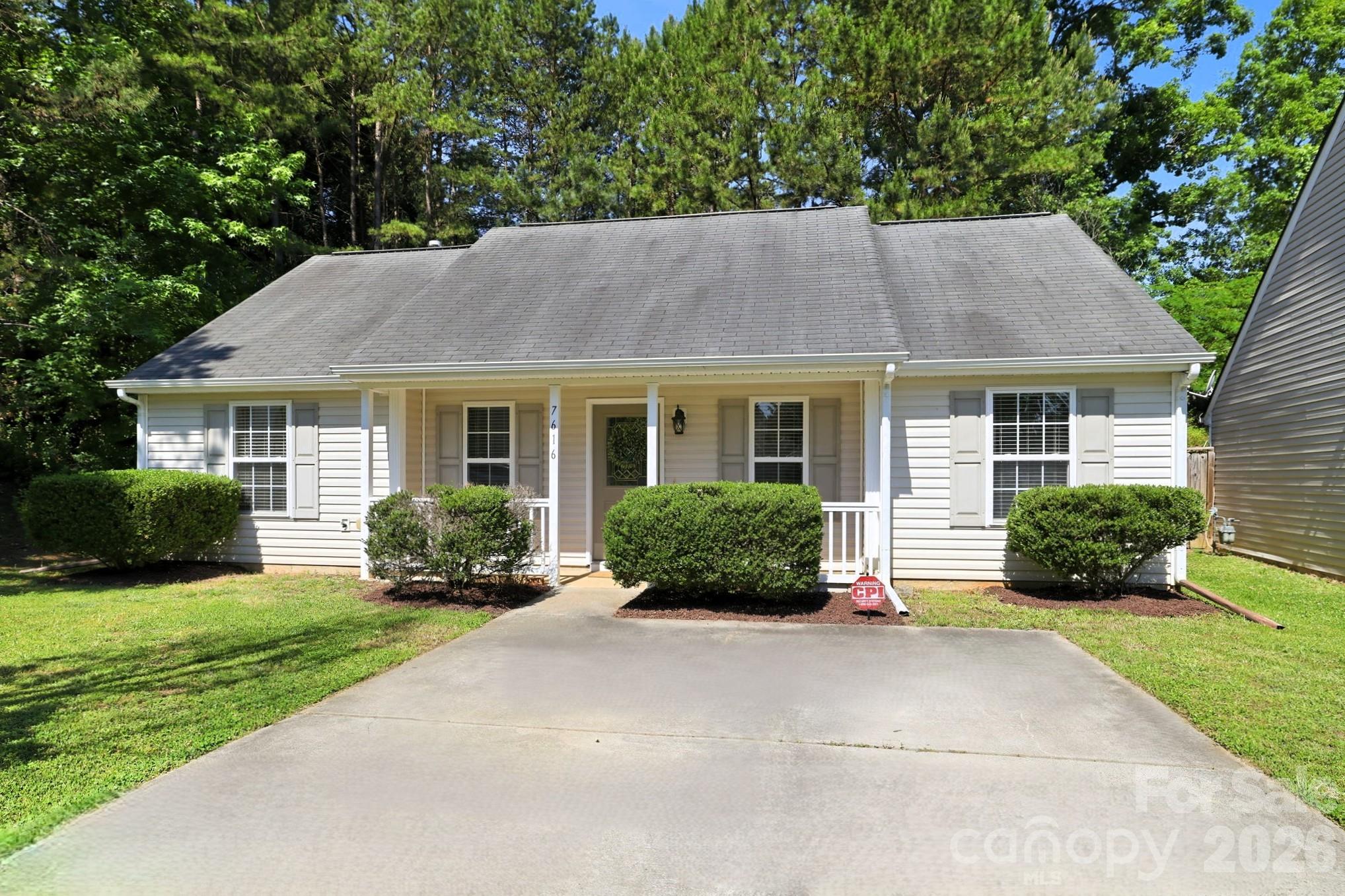 PRICE JUST REDUCED – Incredible Value in Kings Creek! Don't miss this amazing opportunity to own a beautifully maintained, move-in ready ranch in one of Southwest Charlotte's most convenient locations! This charming 3-bedroom, 2-bath home offers an inviting open floor plan with vaulted ceilings, a cozy gas log fireplace, and abundant natural light, creating a warm and welcoming atmosphere from the moment you walk in. The spacious primary suite features elegant tray ceilings, dual closets, and a private bath with a relaxing garden tub and separate shower. Two additional bedrooms provide flexibility for family, guests, or a home office. Fresh paint, updated luxury vinyl plank flooring, and a newer HVAC system (2016) make this home truly move-in ready. Step outside to a private backyard and patio—perfect for morning coffee, outdoor dining, or simply unwinding after a long day. Ideally located just minutes from Charlotte Douglas International Airport, Charlotte Premium Outlets, River Gate Shopping Center, Carowinds, restaurants, parks, and everyday conveniences, with quick access to I-77 and I-485 for an easy commute anywhere in the Charlotte metro area. With the recent price improvement, this home represents one of the best values in the area. Whether you're a first-time homebuyer, looking to downsize, or searching for a low-maintenance home in a prime location, this is an opportunity you won't want to miss. Schedule your showing today before it's gone!