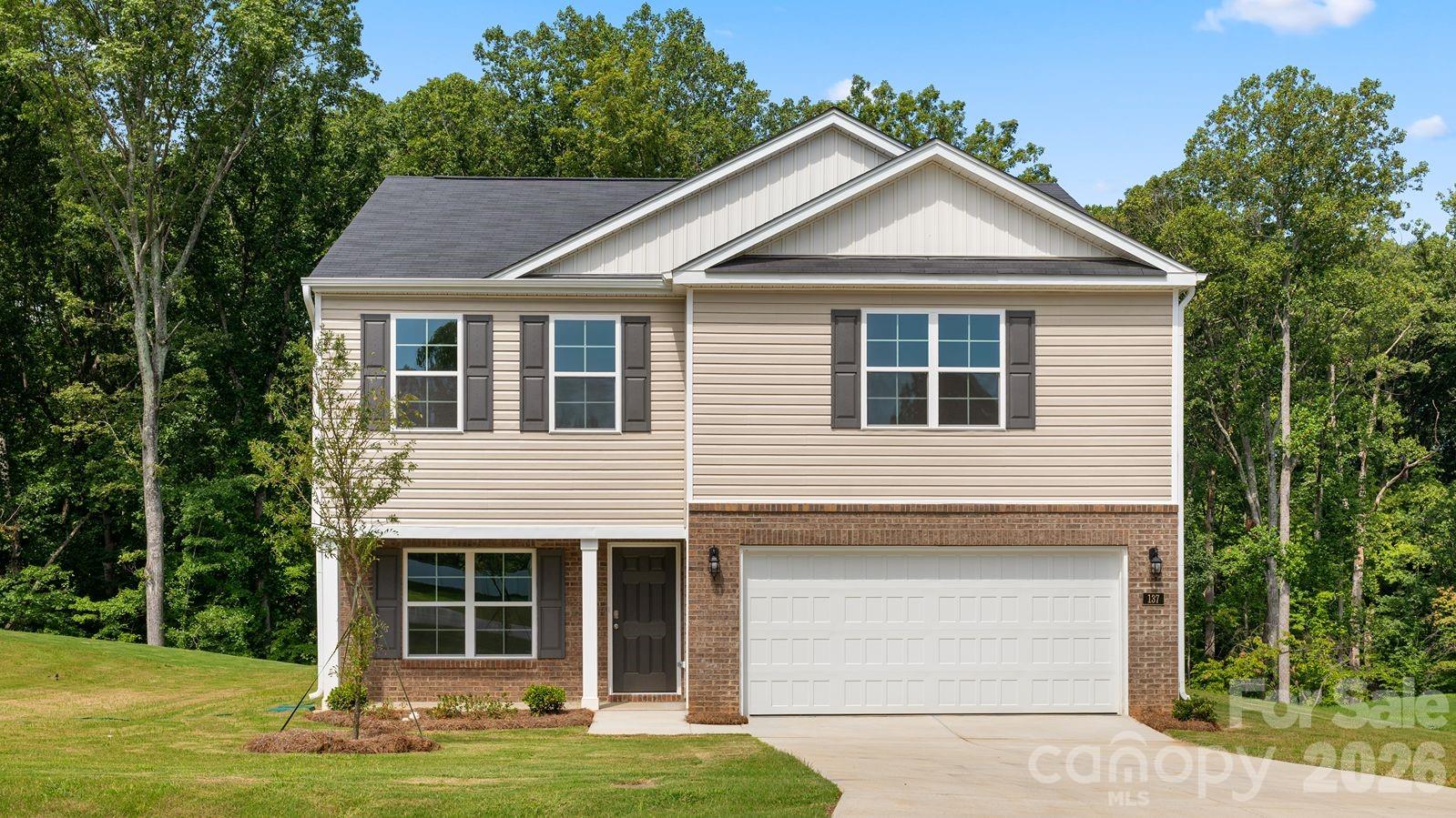 The Penwell is a two-story floor plan at Baymeade located in Lexington, NC, It offers 3 bedrooms, 2.5 bathrooms, 2,164 sq. ft., and a 2-car garage. Upon entry, you'll find an inviting foyer leading to a flex room, powder room, and an open living area that connects seamlessly with the kitchen and breakfast area. The kitchen includes a walk-in pantry, stainless steel appliances, and a functional island perfect for cooking and entertaining. Upstairs, the primary bedroom offers a spacious walk-in closet and an en-suite bathroom with a walk-in shower, dual vanity, and water closet. Three additional bedrooms share a full bathroom. The conveniently located laundry room completes the second floor. The Penwell combines thoughtful design, spaciousness, and modern conveniences—schedule your tour today!