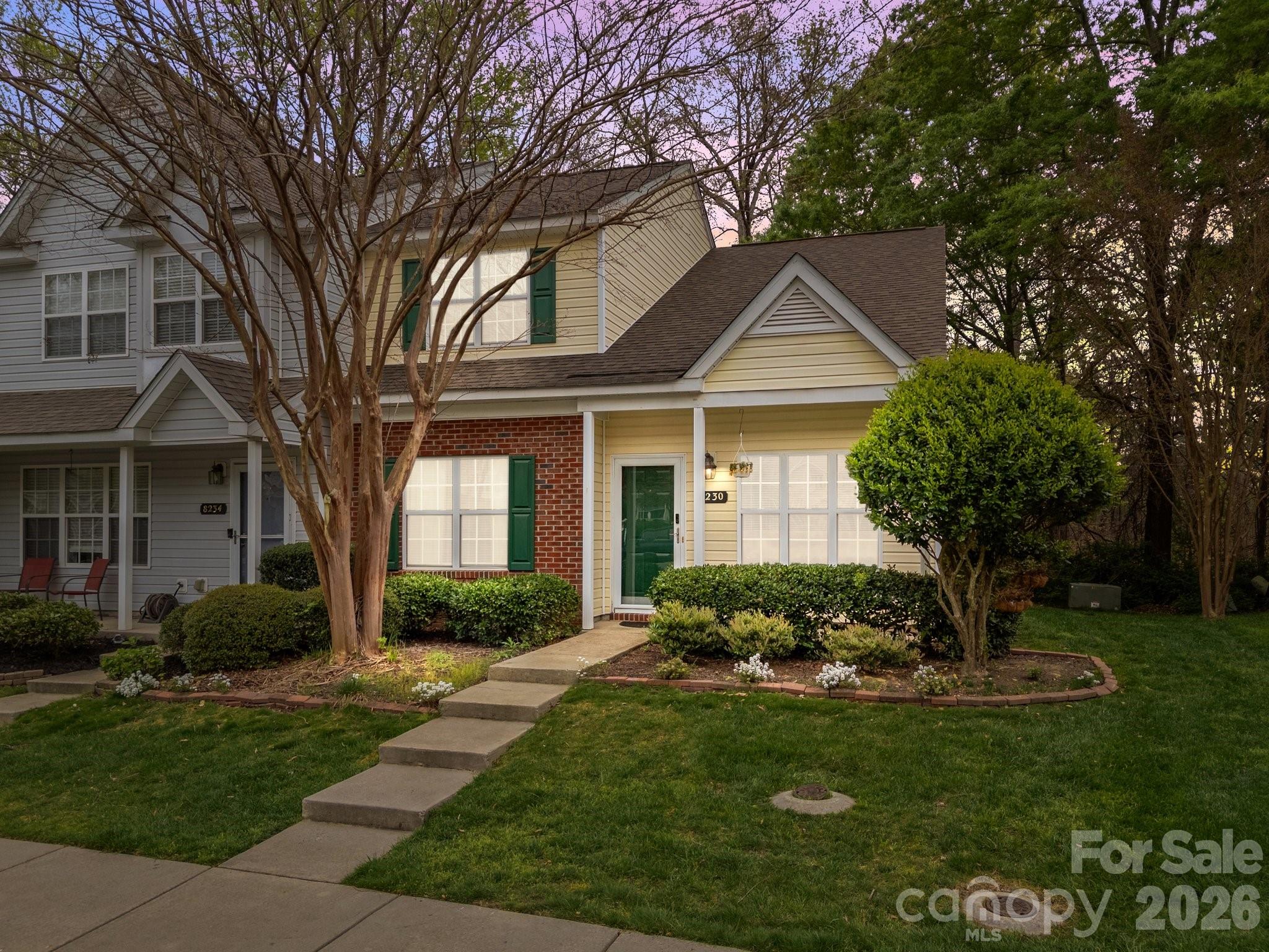 Beautifully updated end-unit townhome with a main-level primary suite, move-in ready!
Recent updates include: new HVAC, all-new flooring, a stylish farm sink, stainless steel appliances, and fresh paint throughout. Light-filled and move-in ready, this home blends comfort with an unbeatable location. The remodeled kitchen shines with crisp white cabinetry, generous storage, and a breakfast bar for casual seating flowing seamlessly into the dining area and a sun-flooded living room that's perfect for everyday living and entertaining. The primary bedroom is conveniently located on the main floor with an attached full bath and spacious walk-in closet. Upstairs you'll find two additional bedrooms plus a full hall bath, ideal as guest rooms, a home office, or a playroom. Out back, enjoy a private patio perfect for grilling, plus a grassy area and tree lining for added seclusion. Two dedicated parking spaces sit right at your door, and the home is tucked into a peaceful alcove of the community for added tranquility. Community amenities include an outdoor pool and a walking trail around the community pond. Ideally located just minutes from the highly ranked Birkdale Village and Lake Norman, you're surrounded by endless shops, dining, entertainment, and water access, with quick interstate connections to Charlotte and Huntersville. Easy living in a prime location, don't miss it!