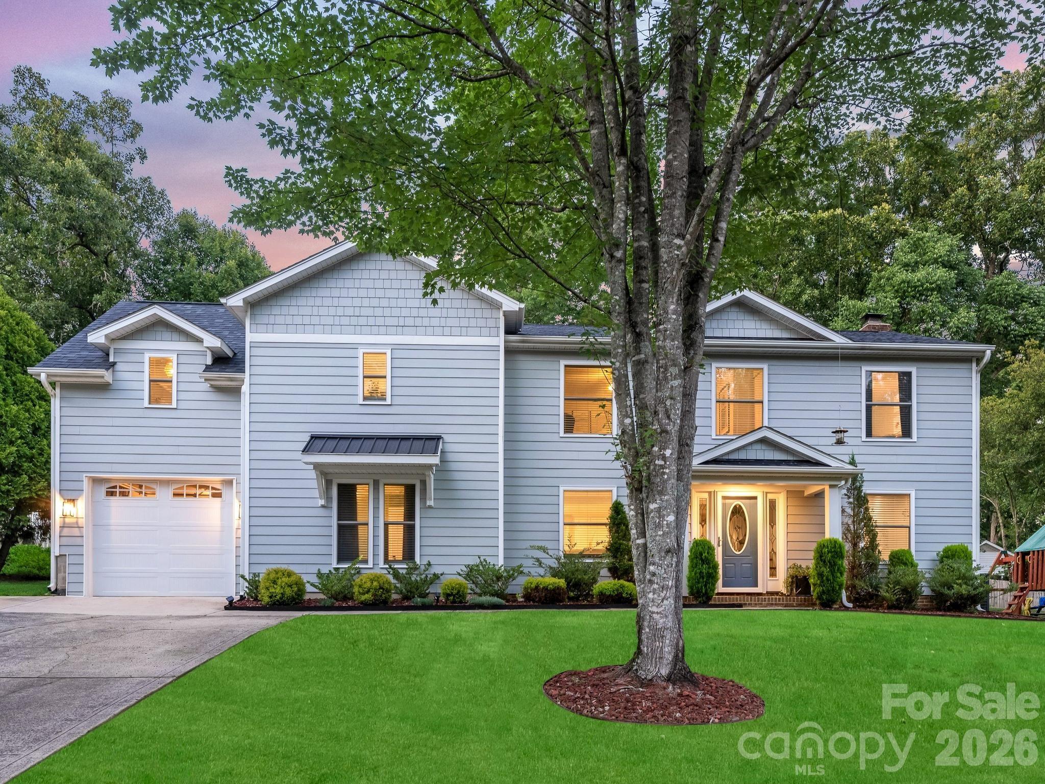 Don't miss this fully-updated 4-bedroom, 4-bath home in the highly desirable Waverly Hall/Stonehaven area, just minutes from SouthPark, Cotswold, dining, shopping and the McAlpine Creek Greenway. Extensively renovated and expanded in 2022, the home was reimagined for today's lifestyle with flexible living spaces, abundant storage, outdoor living areas, and extensive system upgrades. Designed for everyday living and entertaining, the main level centers around a renovated chef's kitchen with custom cabinetry, quartz countertops, a large center island, double oven, Bosch dishwasher, Bluetooth-enabled appliances, and a coffee garage. The dining area includes custom built-ins with a slide-out beverage cabinet and wine refrigerator. A main-level bedroom and full bath provide flexibility for guests, while the office/flex space offers room to work or play. Upstairs, the primary suite addition offers a private retreat with a sitting area, oversized walk-in closet, and spa-inspired bath with an oversized shower. Additional living space includes an ensuite bedroom, secondary bedroom, and loft. Outdoor living includes a large screened porch, Trex deck, patio with fire pit, private backyard, and storage shed. Major improvements include a new roof, Hardie plank siding, windows, HVAC systems, ductwork, tankless water heater, and updated electrical panel. An oversized one-car garage with custom storage and workshop space completes the home.