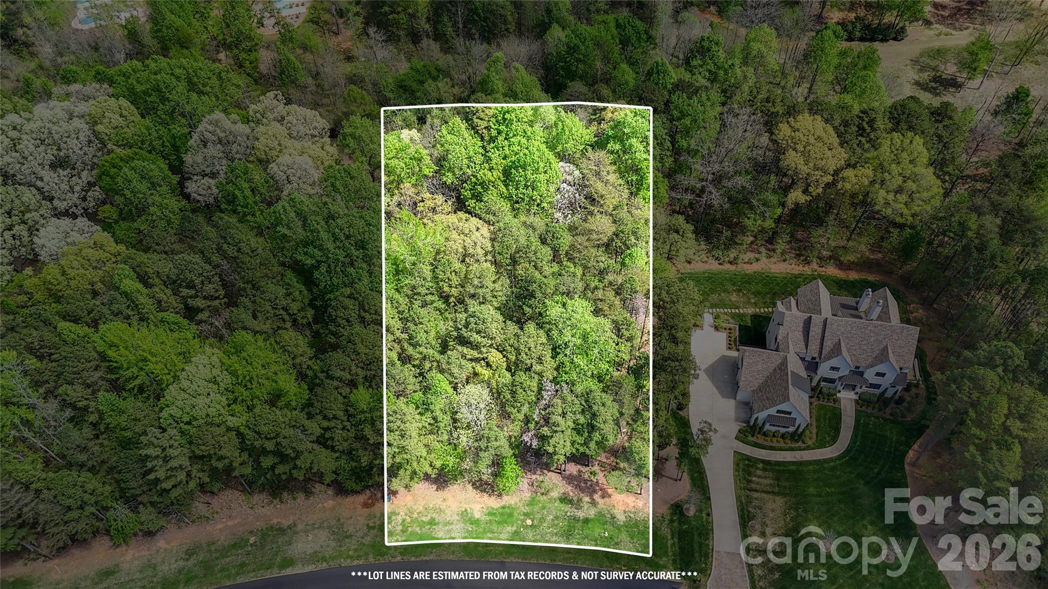 Beautiful 1.07-acre wooded homesite offering a rare opportunity to build your dream home in the prestigious, gated section of Cheval. Tucked within one of the area’s most sought-after luxury communities, this property delivers the perfect blend of privacy, natural beauty, and refined living. Surrounded by mature trees, this homesite provides a serene, estate-like setting while still offering the convenience of utilities already available. Cheval is known for its exceptional lifestyle, featuring equestrian facilities, scenic riding trails, and a true sense of exclusivity that sets it apart from other communities. Ideally located just minutes from downtown Mint Hill, Harris Teeter, Publix, and a variety of local dining options, with easy access to I-485 for effortless commuting. This is a rare chance to create a custom residence in a community that embodies luxury, space, and timeless appeal.