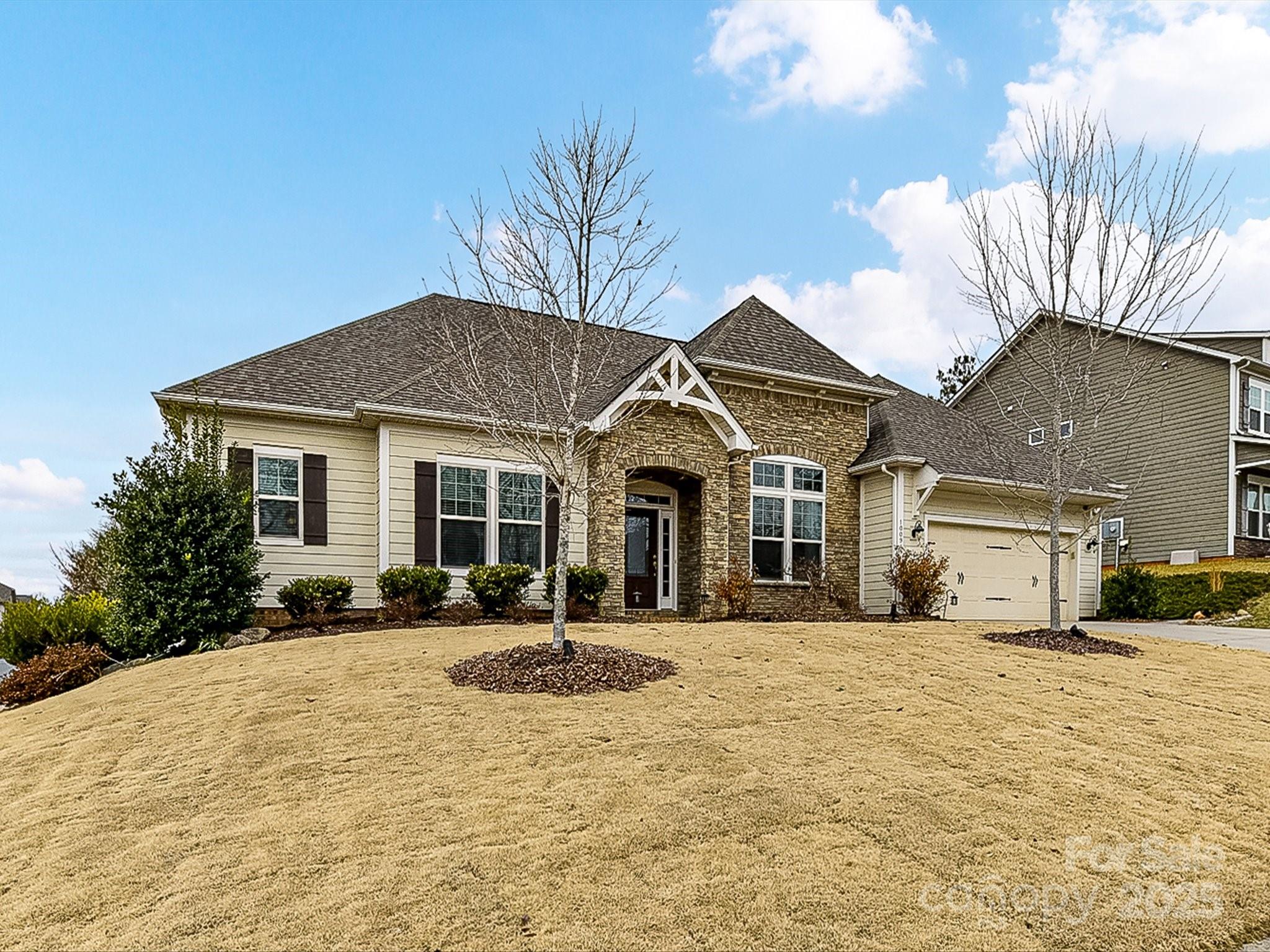Beautiful corner lot home w/ lots of upgrades! The open floor plan on the main level offers 10 ft ceilings, an office, dining area, kitchen, breakfast nook, living room, laundry room, 3 beds, and 2.5 baths. Coffered ceiling & gas log fireplace in the living room. Large island, granite countertops, gas cooktop, wall oven, & butler's pantry in the kitchen. The oversized primary bedroom has remote controlled shades & walk-in closet w/ a custom closet system. The 2 generous sized secondary bedrooms each have closet systems & connect w/ a jack n' jill bathroom. Upstairs you'll find a huge bonus room, bedroom, and full bathroom. Stepping outside from the breakfast nook you'll see the covered porch, painted/stamped concrete patio w/ retractable remote-controlled awning and a shed in the fenced in backyard. Upgrades include but not limited to: freshly painted interior, high-end Rinnai tankless water heater, in-ground irrigation, and garage w/ epoxy flooring and ceiling mounted storage racks.