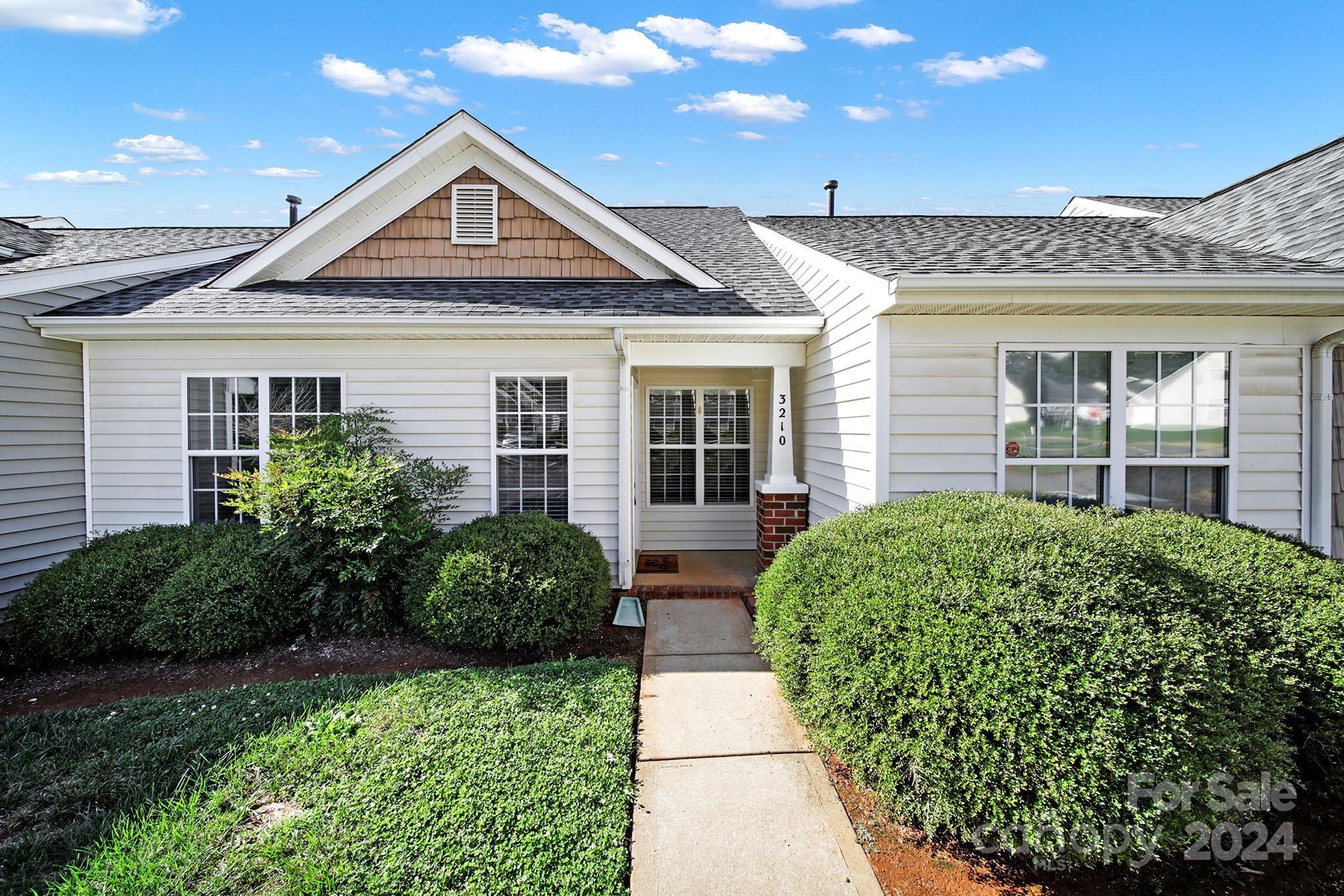 This 3 bedroom, 2 bath, open concept townhome in booming Rock Hill is coming in hot! Walk into a sunlight filled living room that leads into the kitchen with a breakfast bar and tile floors. Kitchen countertops are being updated with brand new White Napoli granite countertops which are currently on order. The kitchen faucet will also be updated. The downstairs has two bedrooms with a full bathroom that has a walk-in, tiled shower. Upstairs you'll find the primary bedroom with an ensuite bath and walk in closet. The back patio is fully fenced so you can enjoy some privacy. Also, take advantage of the community pool and HOA covered lawn maintenance. No city taxes but still so close to everything in regards to retail, schools, restaurants and an easy commute to I-77.
