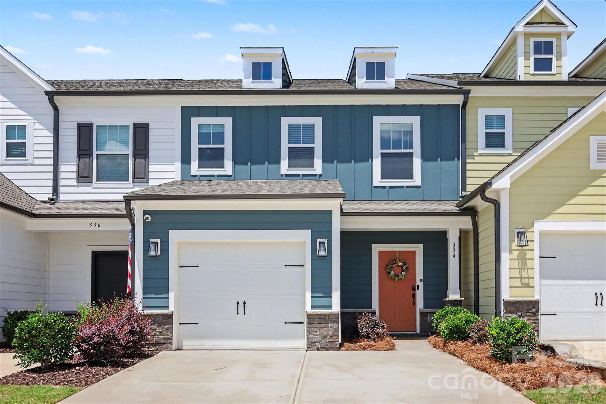 Find your perfect retreat at 334 Drawbar Dr. This lovely townhome offers 3 spacious bedrooms, 2.5 baths, with hassle-free living and a private, fenced-in backyard. The heart of the home is the open-floor main level, designed for entertaining and daily life. You'll love the beautifully appointed kitchen, featuring soft-close cabinetry, sleek quartz countertops, and stainless steel appliances. The adjacent great room, illuminated by stylish pendant lights and a customizable dimmer, is the perfect spot to unwind.  Landscaping services are also included in HOA for low maintenance living. Situated in the modern Penley Place neighborhood, you'll have local parks and dining right at your doorstep. Schedule your tour today!