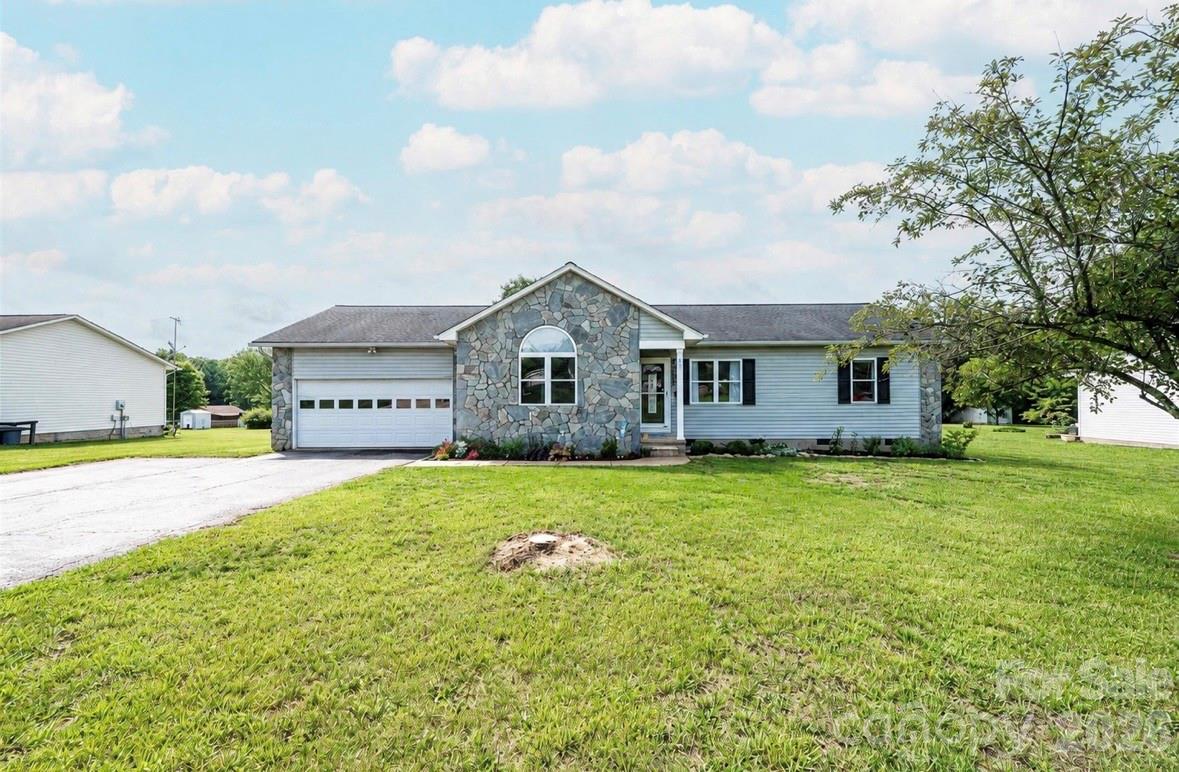 Beautiful 3BR/2BA ranch home with fully fenced backyard on half acre.  Large kitchen with new stainless-steel appliances.  Spacious family room and dining area.  Primary bedroom has large walk in closet and dual vanity in the primary bathroom.  Two other large bedrooms and bathroom.  Carpet throughout bedrooms and family room/dining area.  Walk out to a newly built back deck overlooking a fully fenced backyard with storage shed.  HVAC 2026.