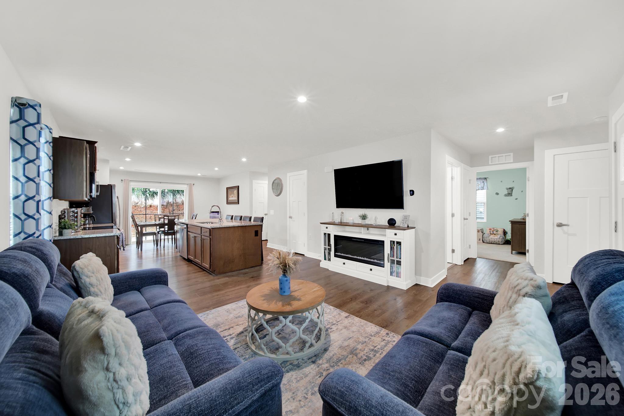 Built in 2023, this one-level home in Lancaster's Rosegate subdivision is turnkey and ready for its new owner. Take advantage of the oversized island in the kitchen, great for entertaining as its open to the spacious living room and dining area on the other side. The floor plan offers a primary bedroom with an ensuite bathroom and an additional bed and bath. This home offers clean lines, neutral finishes, and a layout that makes sense. Completely move-in ready with plenty of room to personalize. Close to schools, retail, restaurants, USC Lancaster and MUSC hospital and less than an hour from CLT airport. This property is USDA eligible for 100% financing.