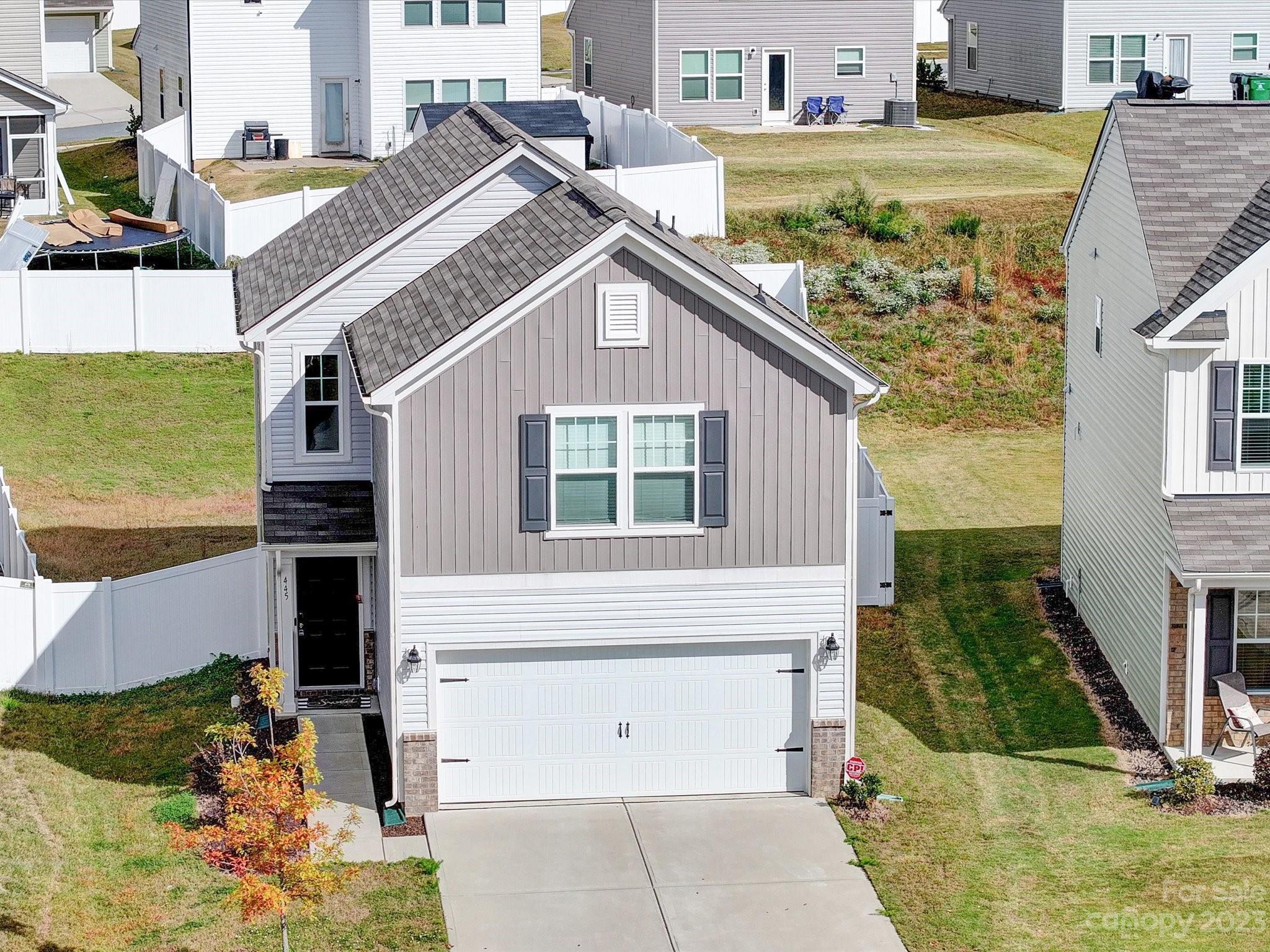 Why wait for new construction when this home is ready now? This beautifully maintained home features an open living room, breakfast nook, and kitchen to bring ease to hosting friends and family. The functional kitchen boasts a breakfast bar, tiled backsplash, black appliances, and stainless steel refrigerator. The main level also offers a dining area, half bath and a pantry for additional storage. On the second floor you'll find 2 secondary bedrooms, a shared hall bath, laundry room with builder-installed folding table, and a generous primary bedroom with walk-in closet and an ensuite bath featuring dual sinks and a standing shower. The fully fenced backyard provides privacy for your outdoor entertaining needs. This home is perfect for owner-occupants or investors who want to grow their portfolio with a move-in ready home. Conveniently located near shopping, highways, and entertainment, the only thing missing from this home is you.