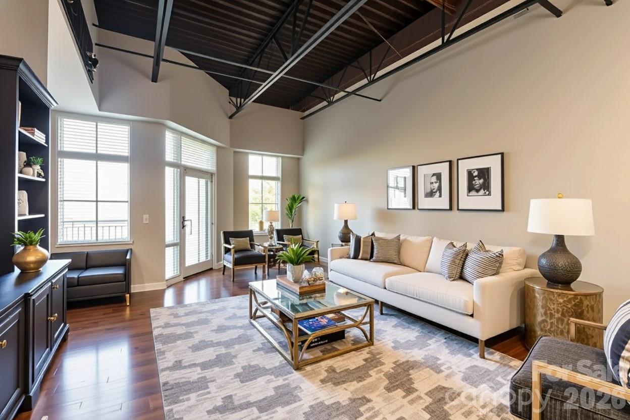 Experience elevated SouthPark living in this stylish one-bedroom, one-bath residence at The Lofts at Morrison. Perfectly positioned in the heart of Charlotte’s premier shopping and dining district, this condo offers unmatched accessibility with boutiques, restaurants, fitness studios, and everyday conveniences right outside your door. Secure building entry and elevator access provide peace of mind and ease of living from the moment you arrive.

Inside, the home features an open-concept layout with lofty ceilings and abundant natural light. The kitchen flows seamlessly into the living area, creating the perfect space for relaxing or entertaining. The spacious bedroom offers excellent storage, while the well-appointed bathroom adds a touch of modern comfort. Outside, enjoy your private balcony equipped with a hard gas line for the addition of a grill. 

Residents of The Lofts at Morrison enjoy resort-style amenities designed to support both productivity and relaxation. A fully equipped conference room and work center make working from home effortless and professional. The stunning clubhouse, with its fireplace, soaring ceilings, and inviting lounge areas, is ideal for gatherings or quiet downtime. Stay active in the community fitness center, or head outside to the swimming pool, surrounded by stylish grilling, entertaining, and dining areas—perfect for enjoying warm Carolina days.

With its contemporary design, exceptional amenities, and unbeatable SouthPark location, this condo delivers the luxury, convenience, and lifestyle you’ve been searching for.