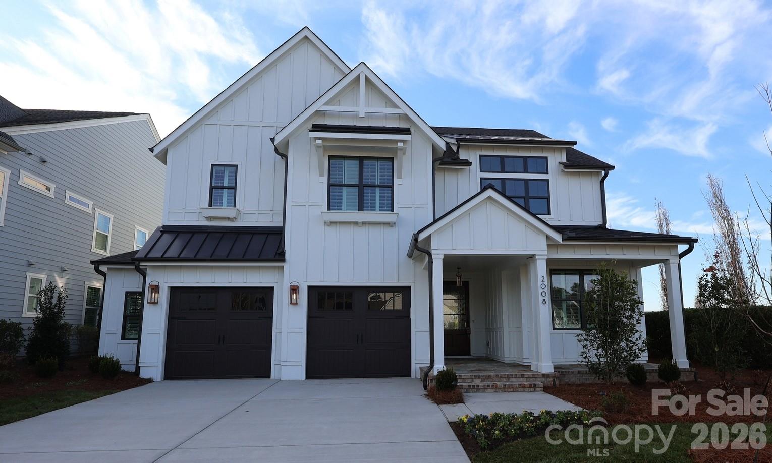 Fall in love with this beautiful Modern Farmhouse home by Charlotte's locally owned, and nationally recognized luxury home builder. Located in our Arden Mill community in Ft. Mill, just minutes away from shopping, dining and recreation. This Newport II offers 5 bedrooms, 4 baths and a luxury expanded outdoor living space with a vaulted ceiling and exterior fireplace. The Primary Suite pampers you with a luxurious Bathroom with a free-standing tub, elegant shower and back-to-back vanities. The Primary Bedroom and Bath offer vaulted ceilings. The Butler's Pantry, just steps away from the kitchen has a beverage refrigerator so you are always ready for entertaining. The large Bonus Room is the ideal gathering place for movies or games. Each bedroom features architectural trim detail. This home is designed to delight from the inside out with multi-stacking doors that open to the outdoor living.
This is a beloved legacy plan and favorite for clients seeking a second floor Primary Suite.